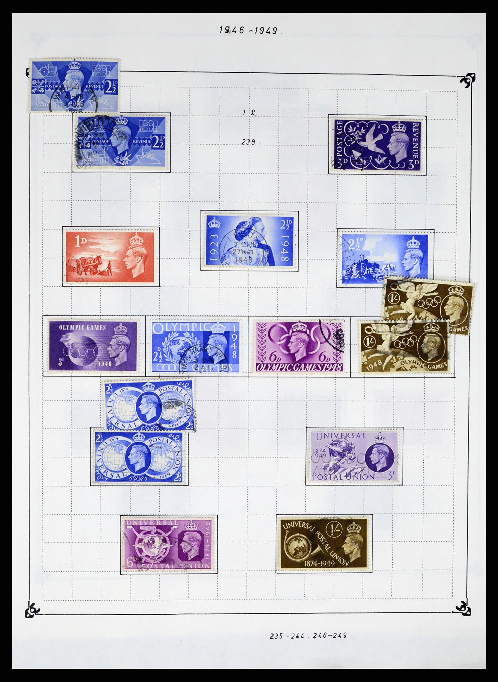 37288 012 - Postzegelverzameling 37288 Engeland 1841-1995.