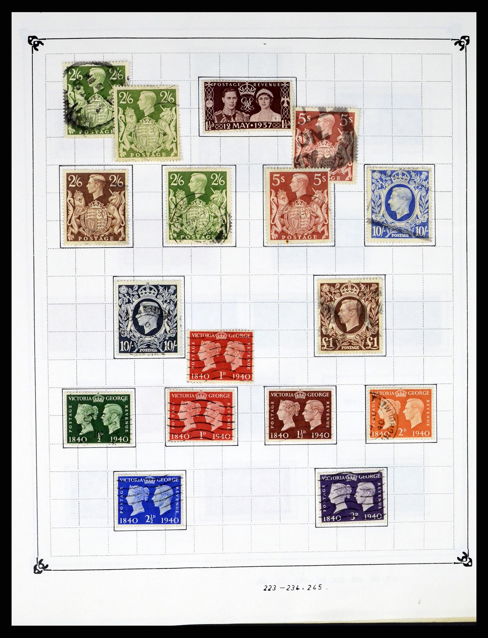 37288 013 - Postzegelverzameling 37288 Engeland 1841-1995.