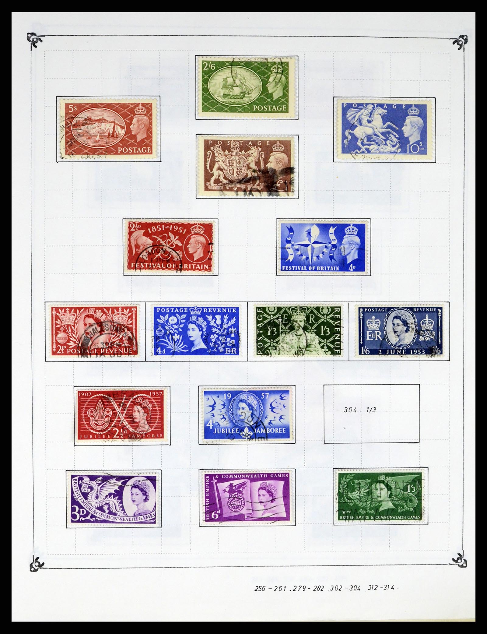 37288 014 - Postzegelverzameling 37288 Engeland 1841-1995.