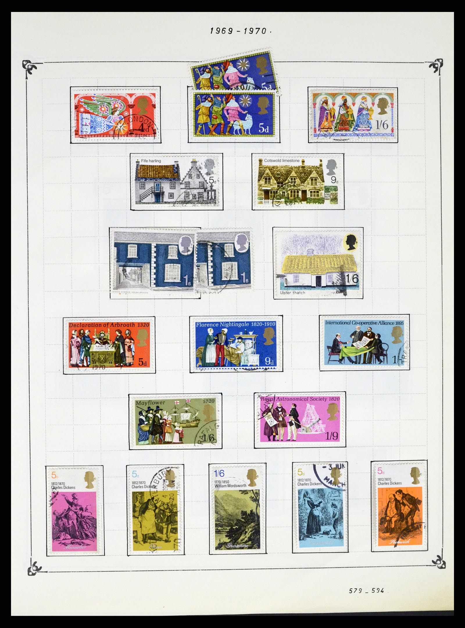 37288 033 - Postzegelverzameling 37288 Engeland 1841-1995.