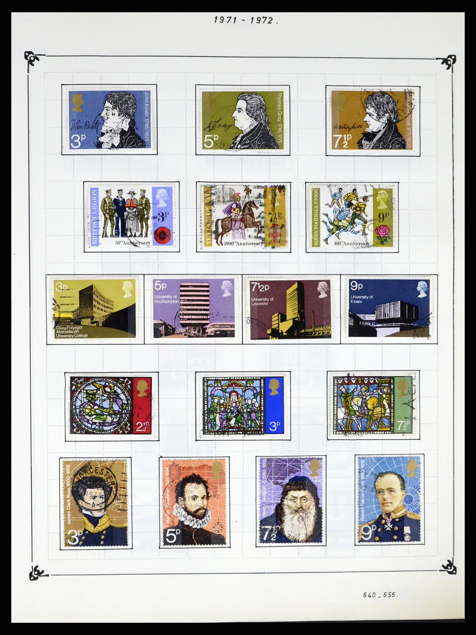 37288 036 - Postzegelverzameling 37288 Engeland 1841-1995.