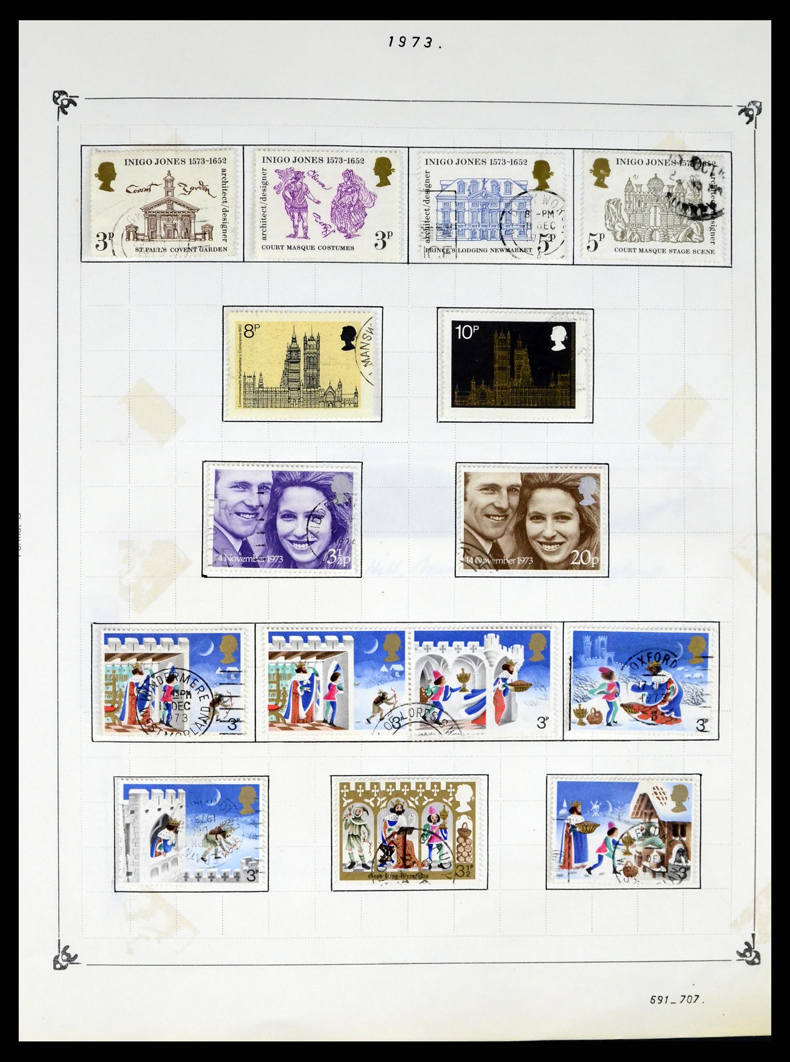 37288 040 - Postzegelverzameling 37288 Engeland 1841-1995.