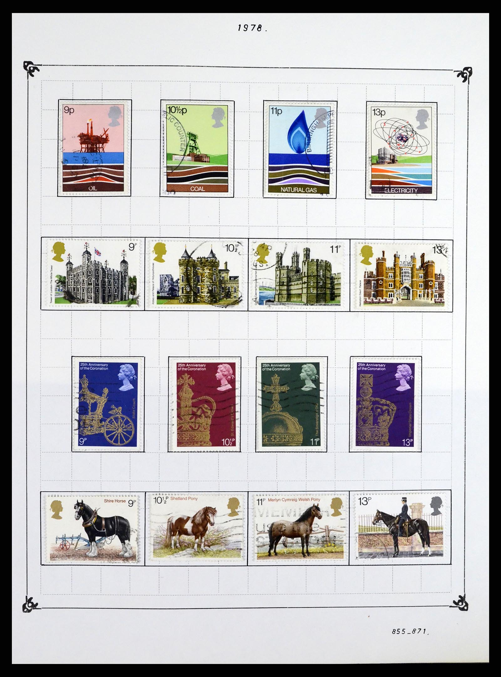 37288 052 - Postzegelverzameling 37288 Engeland 1841-1995.