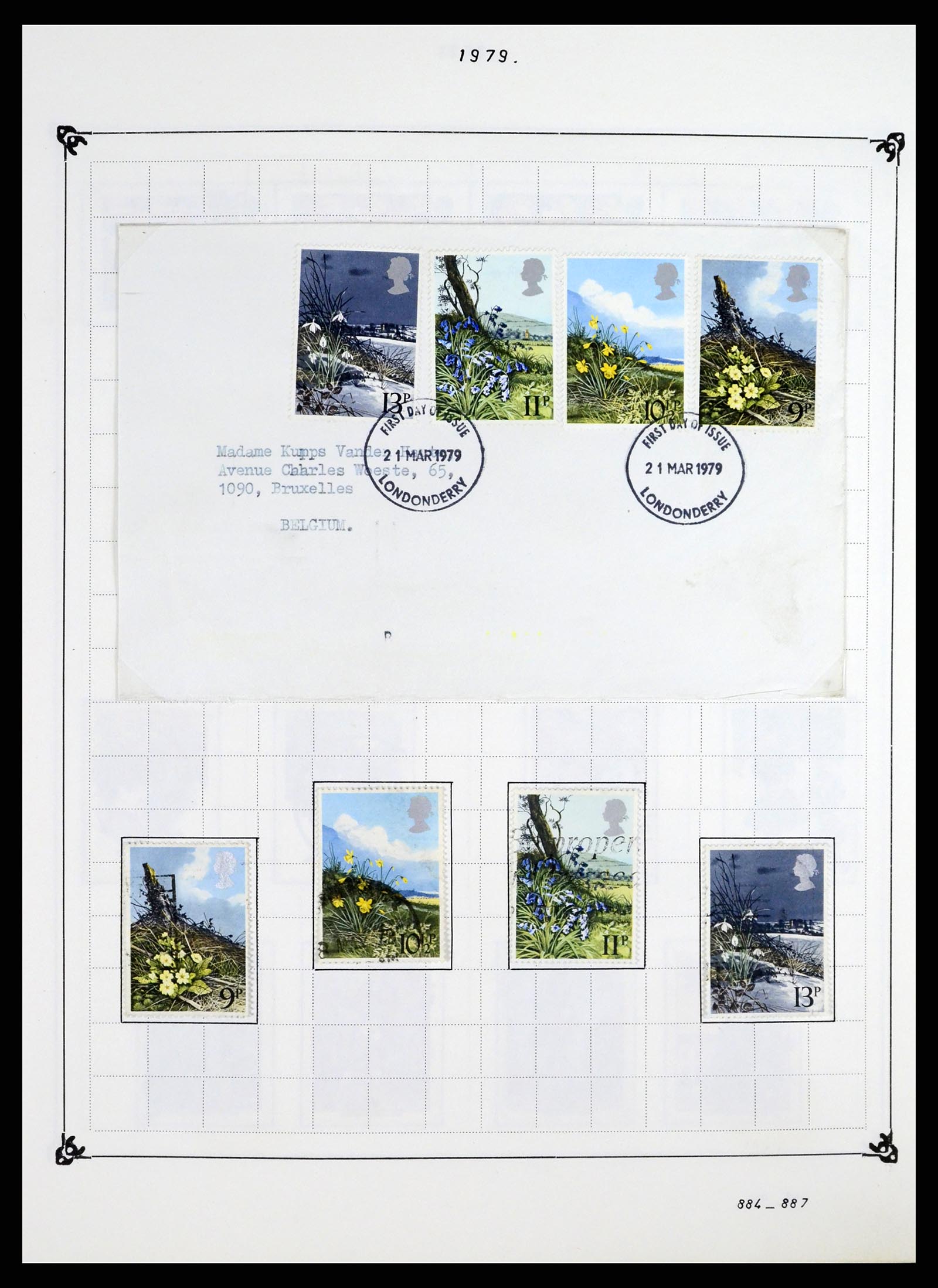 37288 054 - Postzegelverzameling 37288 Engeland 1841-1995.
