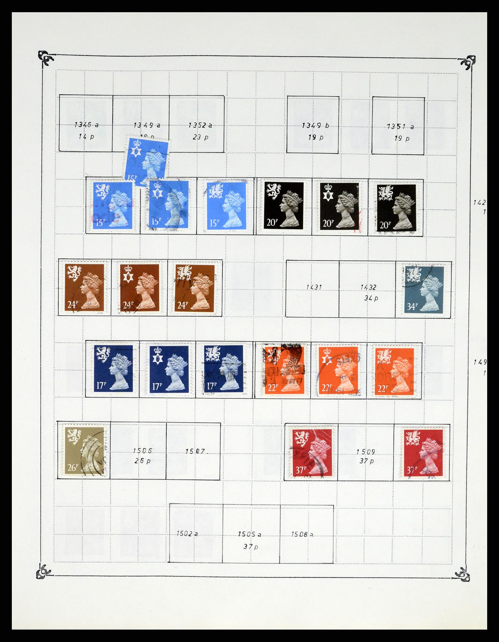 37288 195 - Postzegelverzameling 37288 Engeland 1841-1995.