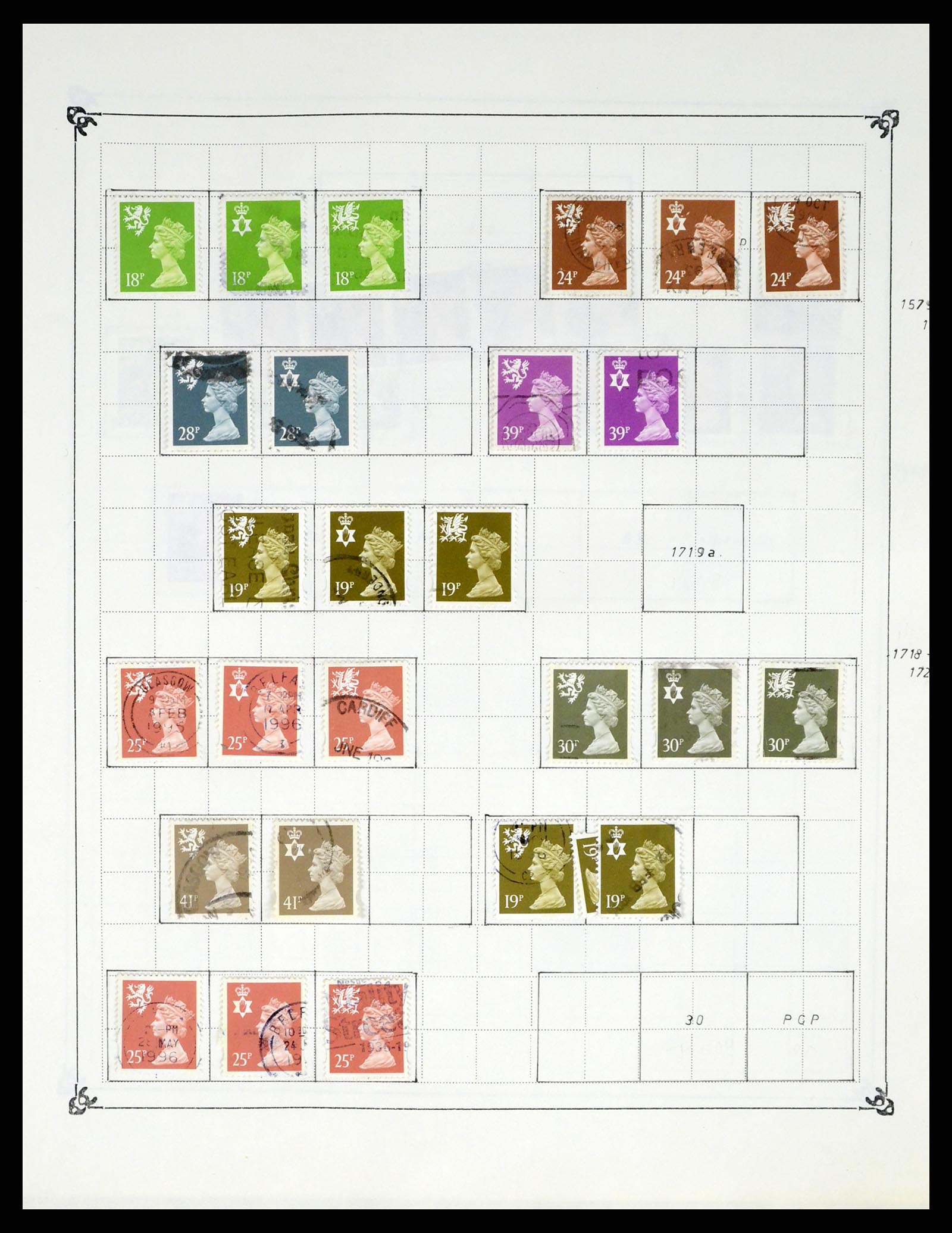 37288 196 - Stamp collection 37288 Great Britain 1841-1995.