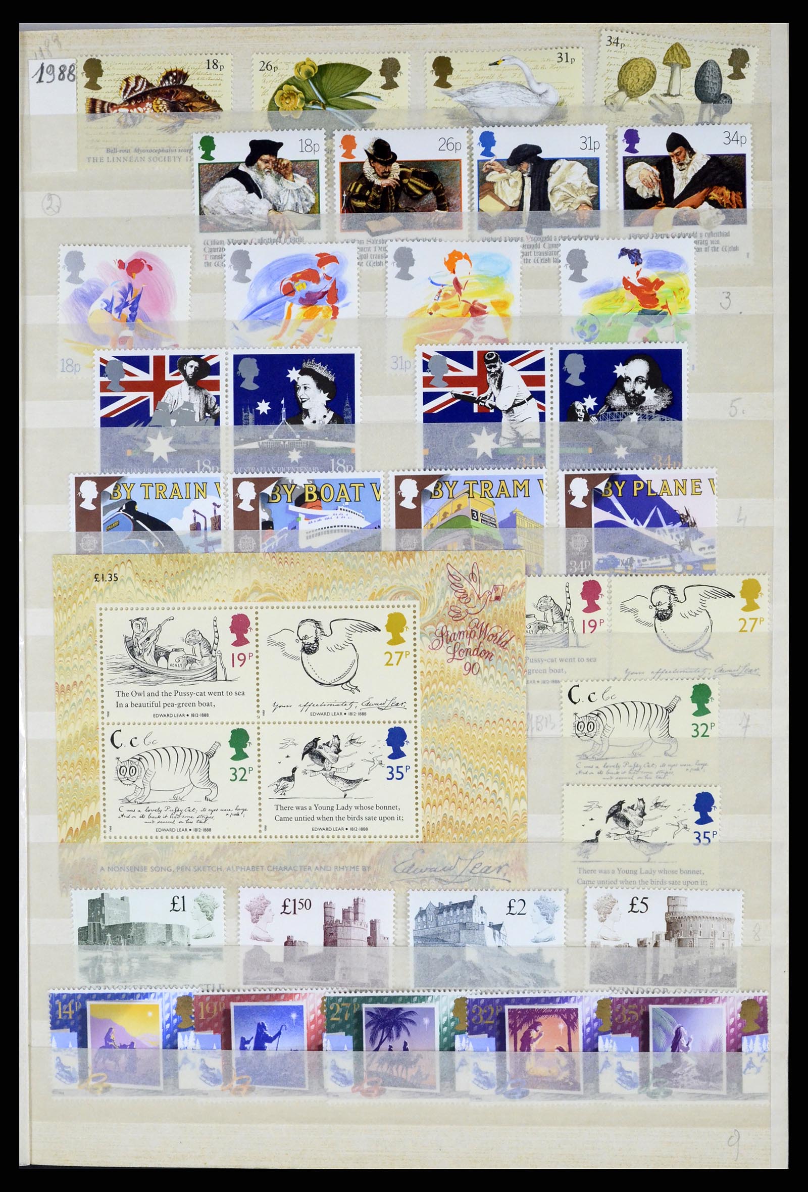 37288 227 - Postzegelverzameling 37288 Engeland 1841-1995.