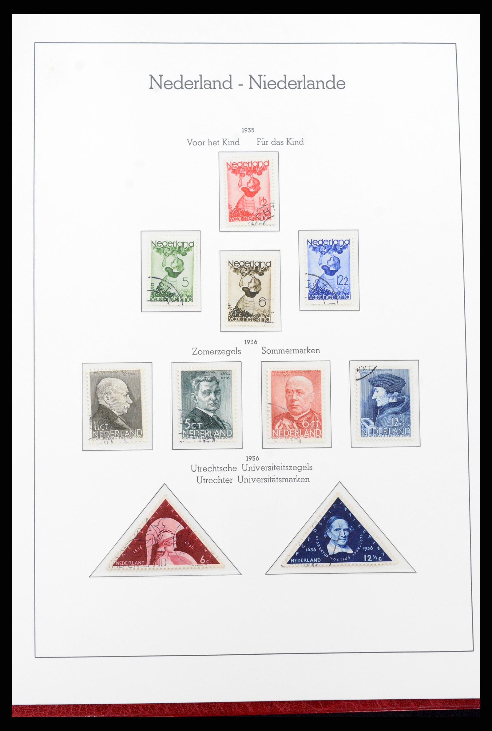 37290 021 - Postzegelverzameling 37290 Nederland 1852-1945.