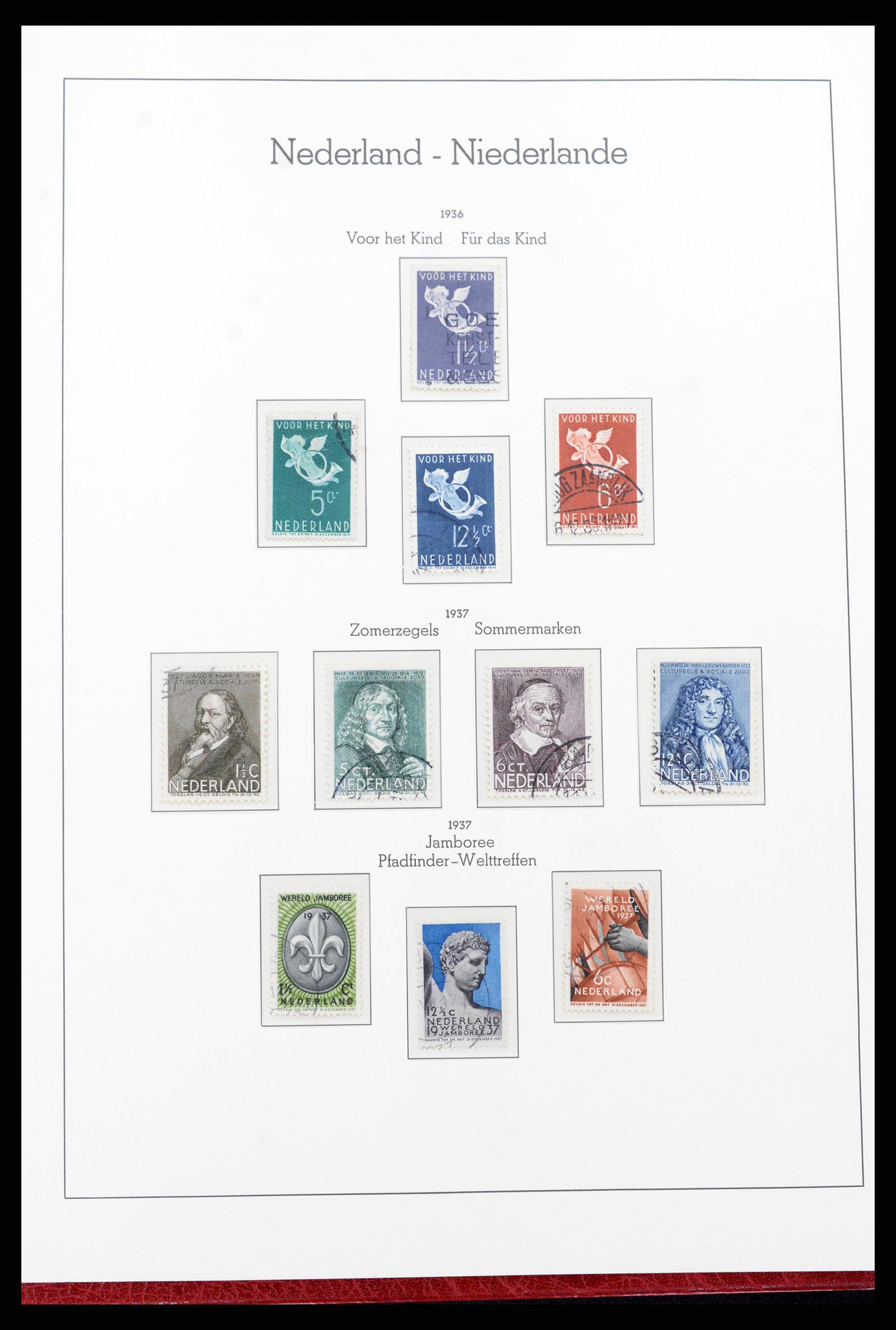 37290 022 - Postzegelverzameling 37290 Nederland 1852-1945.