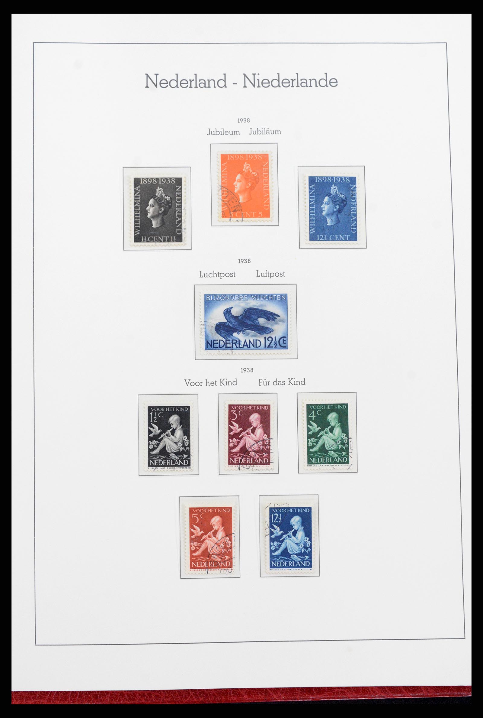 37290 024 - Postzegelverzameling 37290 Nederland 1852-1945.