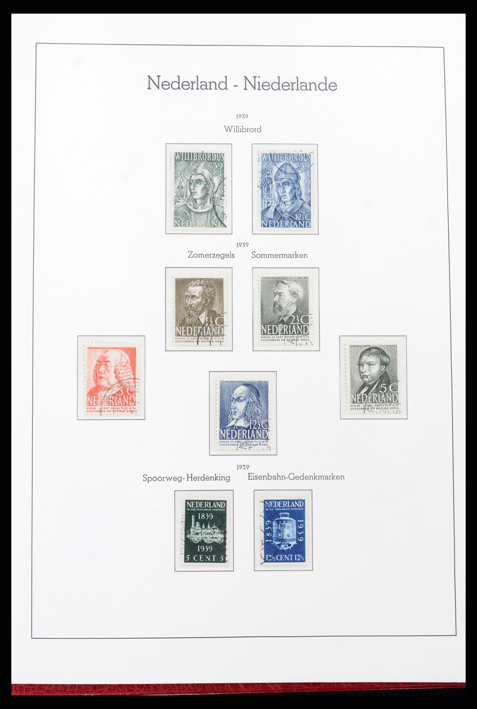 37290 025 - Postzegelverzameling 37290 Nederland 1852-1945.