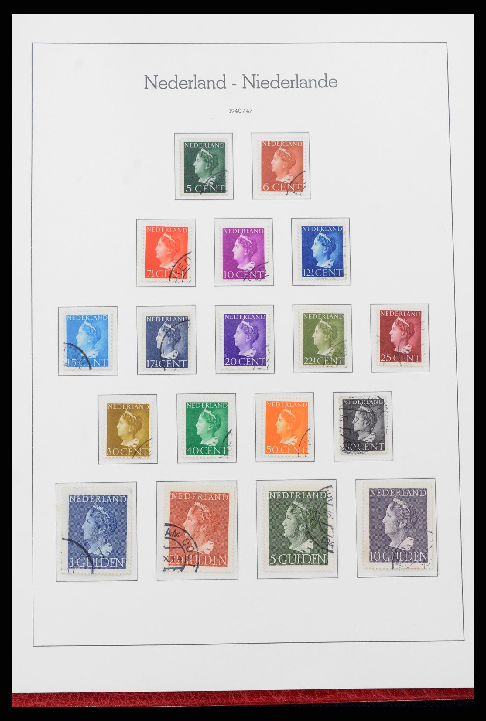 37290 026 - Postzegelverzameling 37290 Nederland 1852-1945.