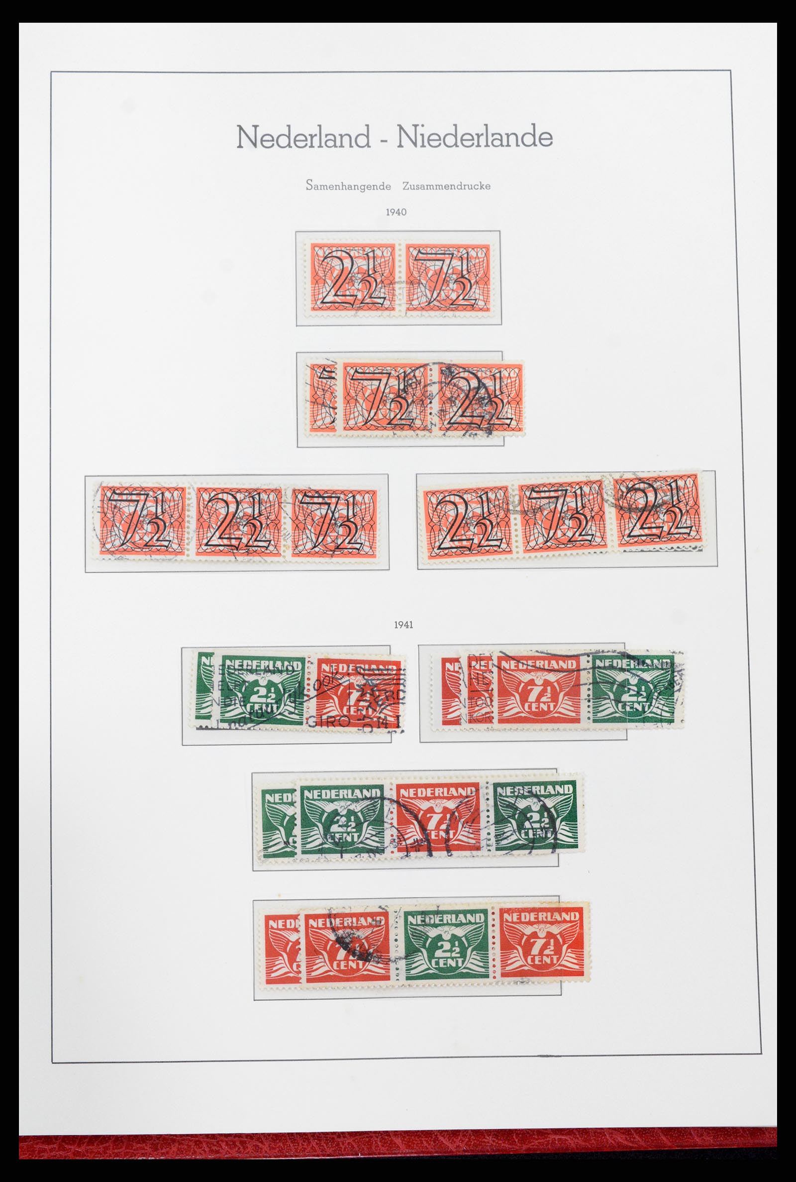 37290 030 - Postzegelverzameling 37290 Nederland 1852-1945.