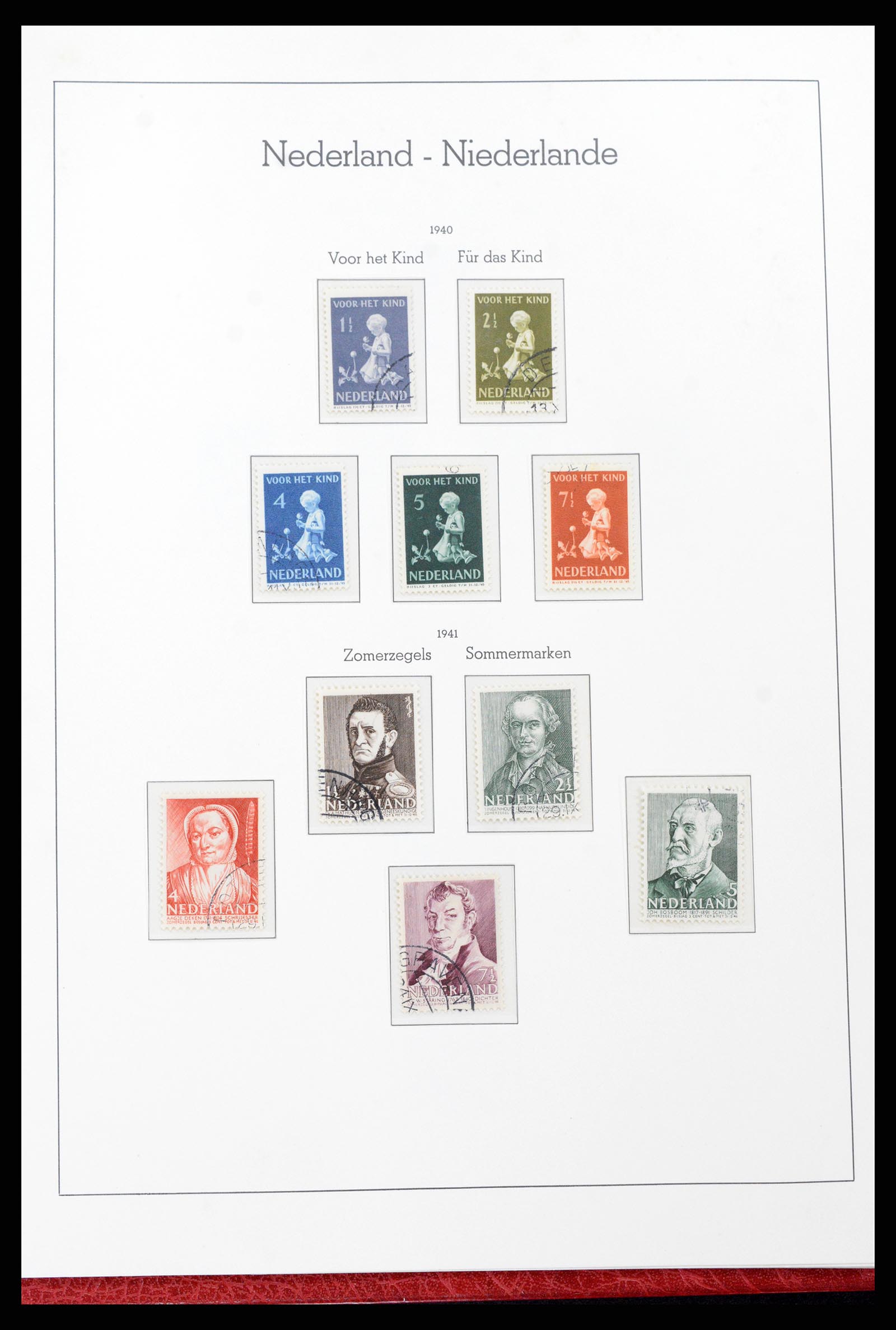 37290 031 - Postzegelverzameling 37290 Nederland 1852-1945.