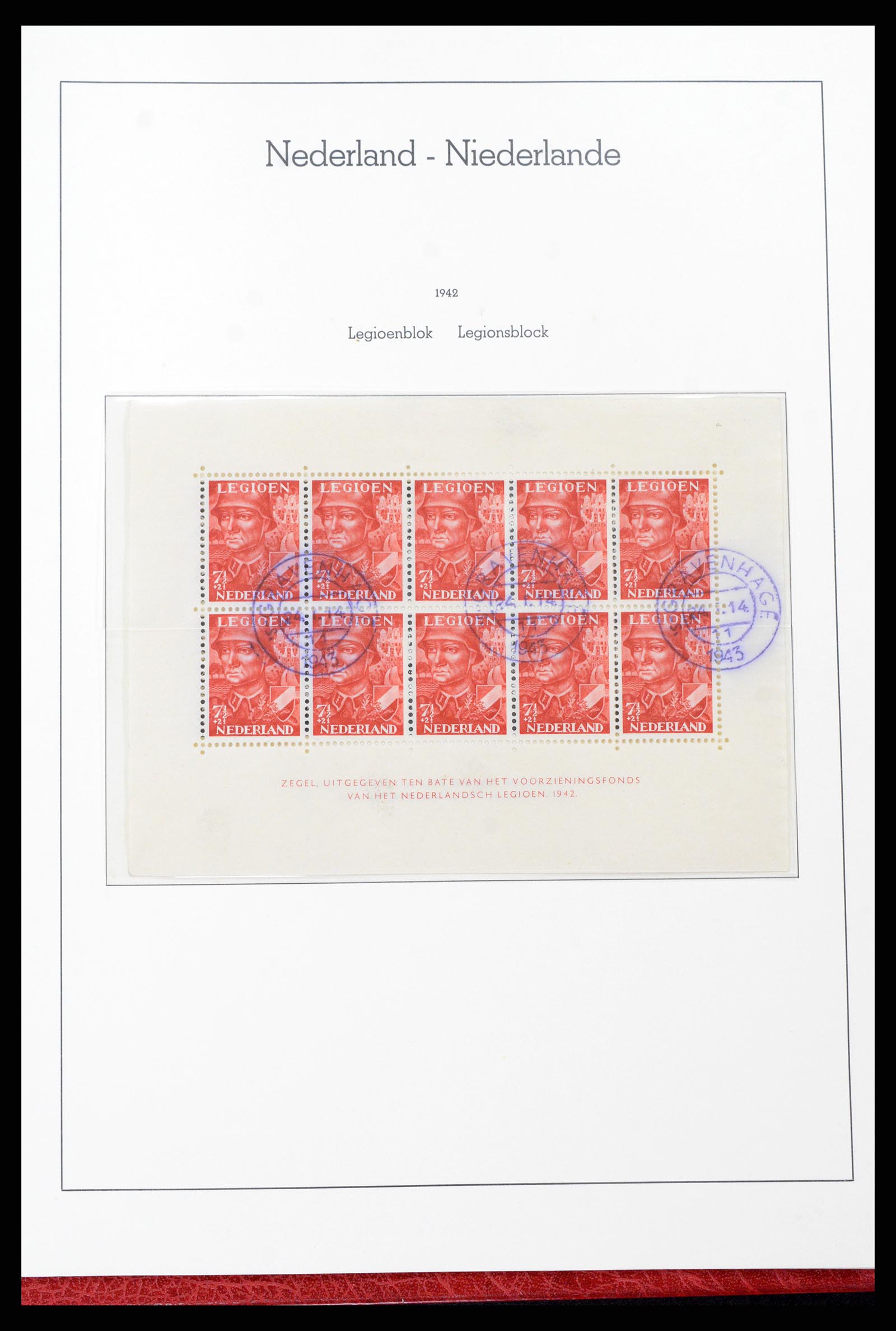 37290 033 - Postzegelverzameling 37290 Nederland 1852-1945.