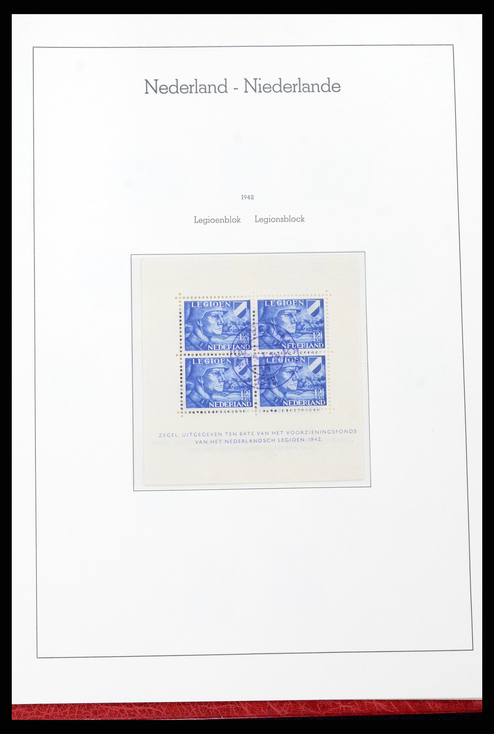 37290 034 - Postzegelverzameling 37290 Nederland 1852-1945.