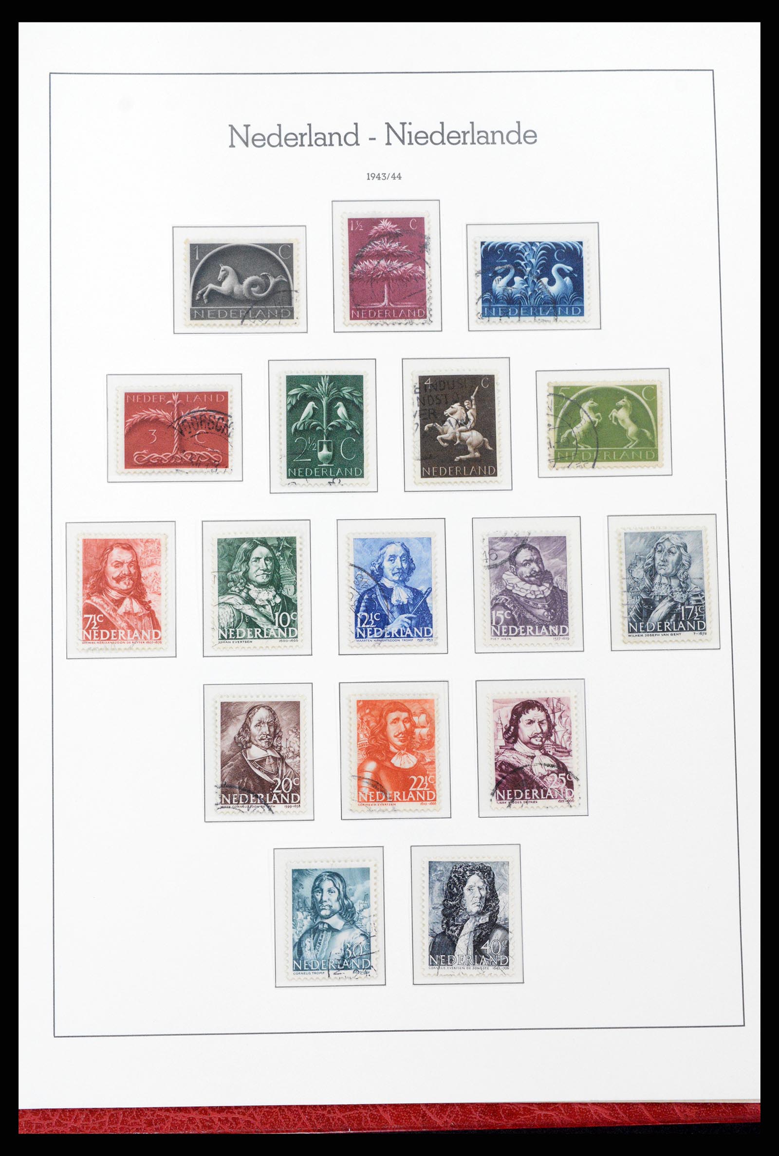 37290 035 - Postzegelverzameling 37290 Nederland 1852-1945.