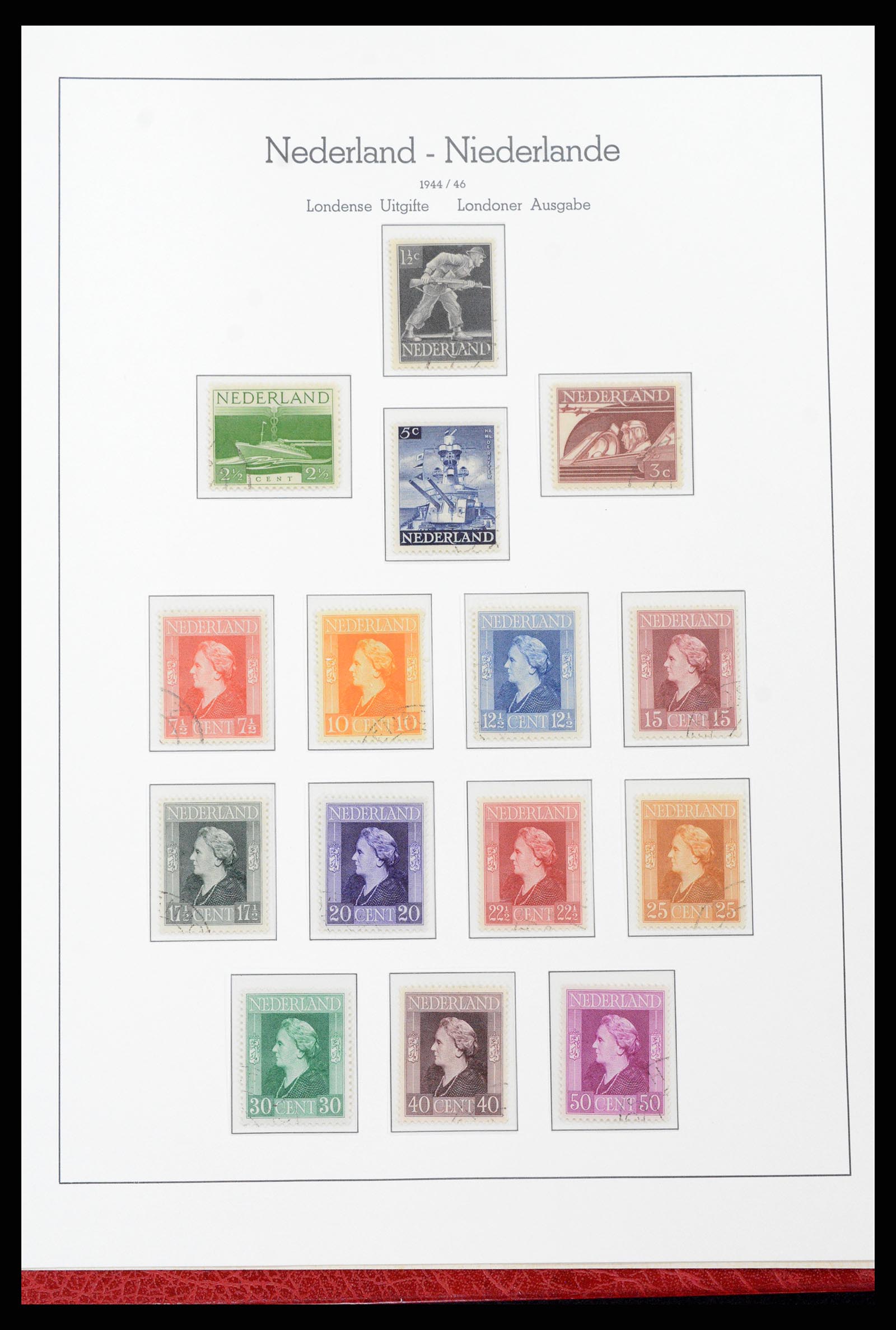 37290 037 - Postzegelverzameling 37290 Nederland 1852-1945.
