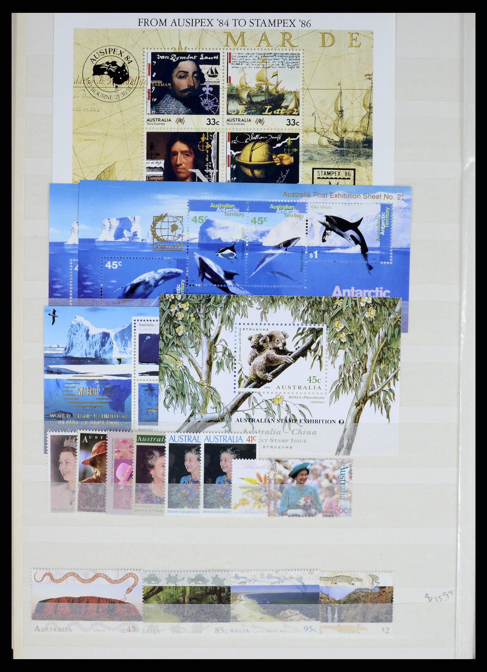 37291 010 - Postzegelverzameling 37291 Australië 1967-2005.