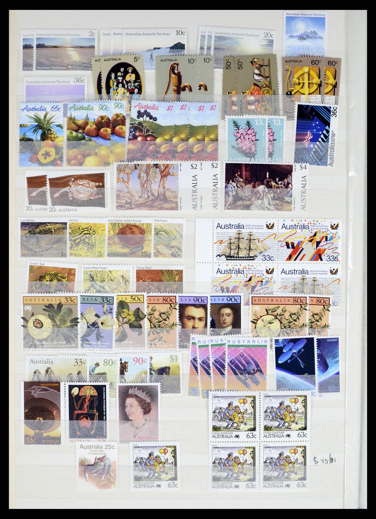 37291 014 - Postzegelverzameling 37291 Australië 1967-2005.