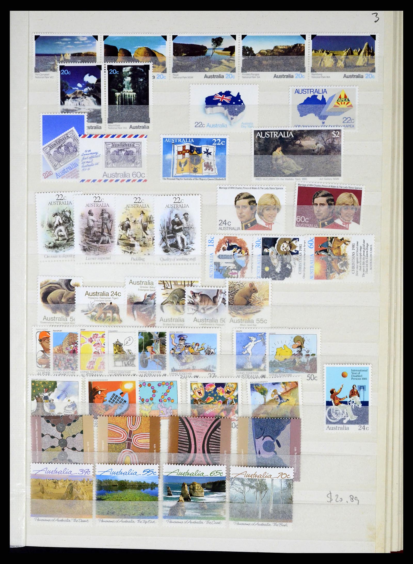 37291 035 - Postzegelverzameling 37291 Australië 1967-2005.