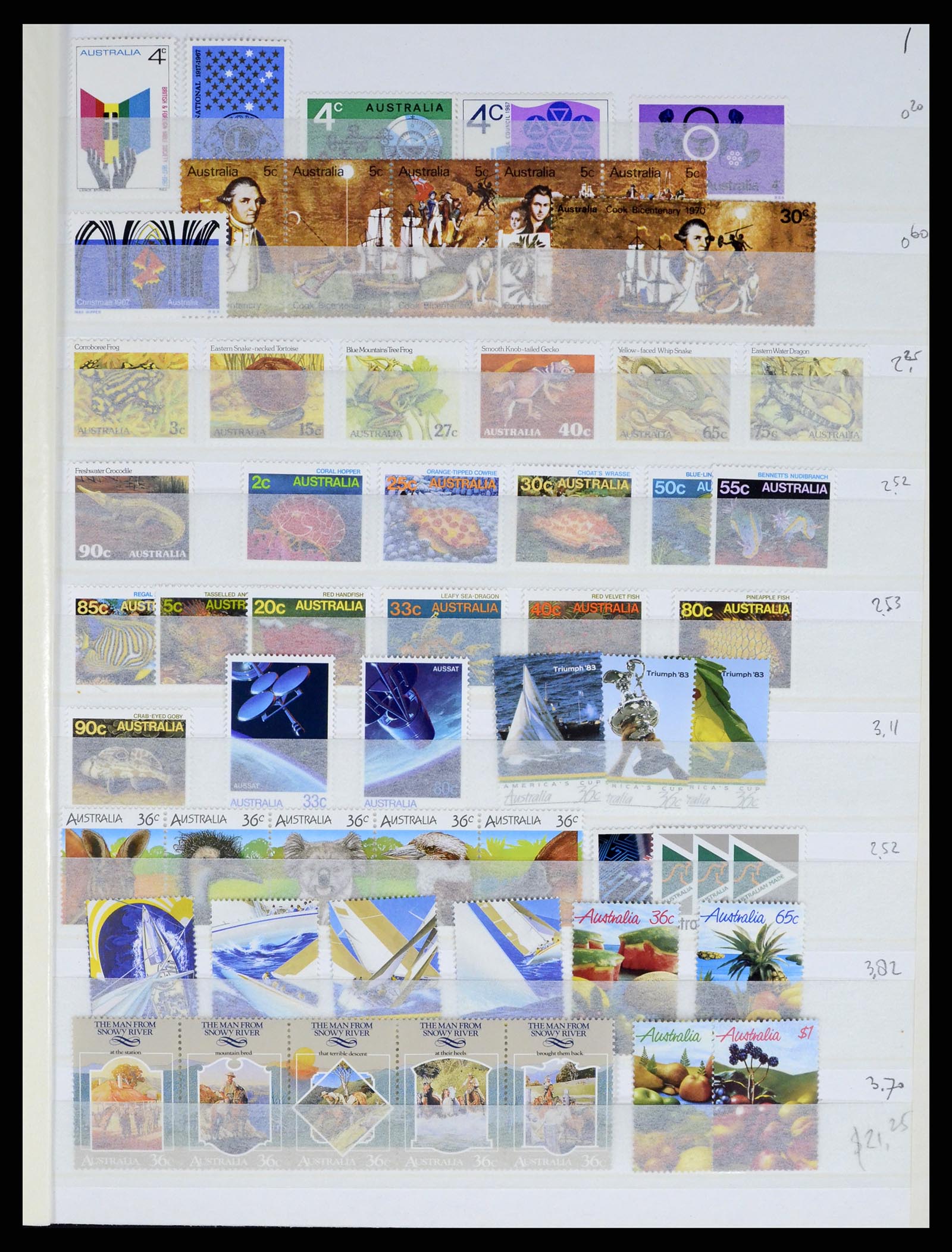 37291 049 - Postzegelverzameling 37291 Australië 1967-2005.