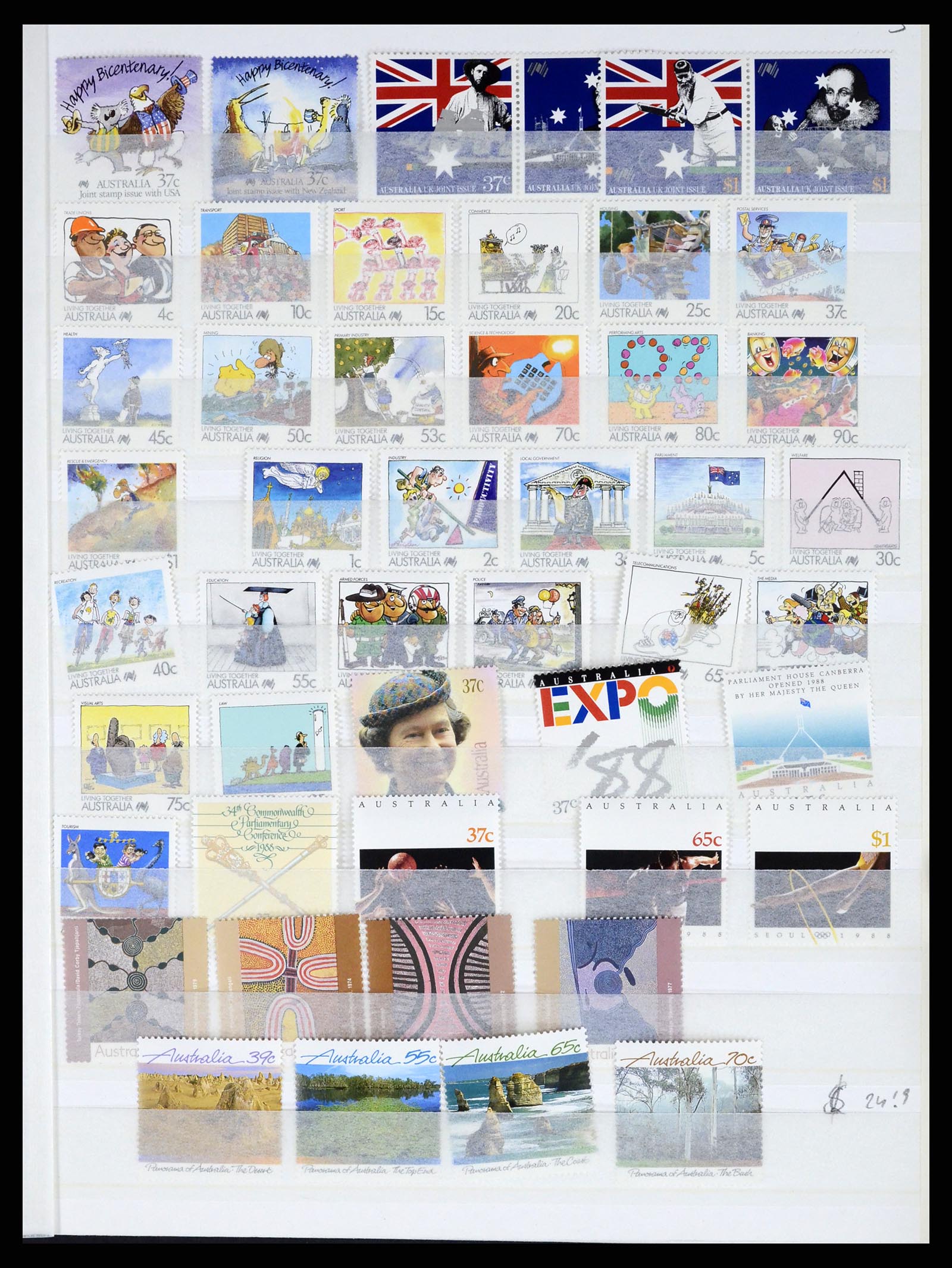 37291 051 - Postzegelverzameling 37291 Australië 1967-2005.
