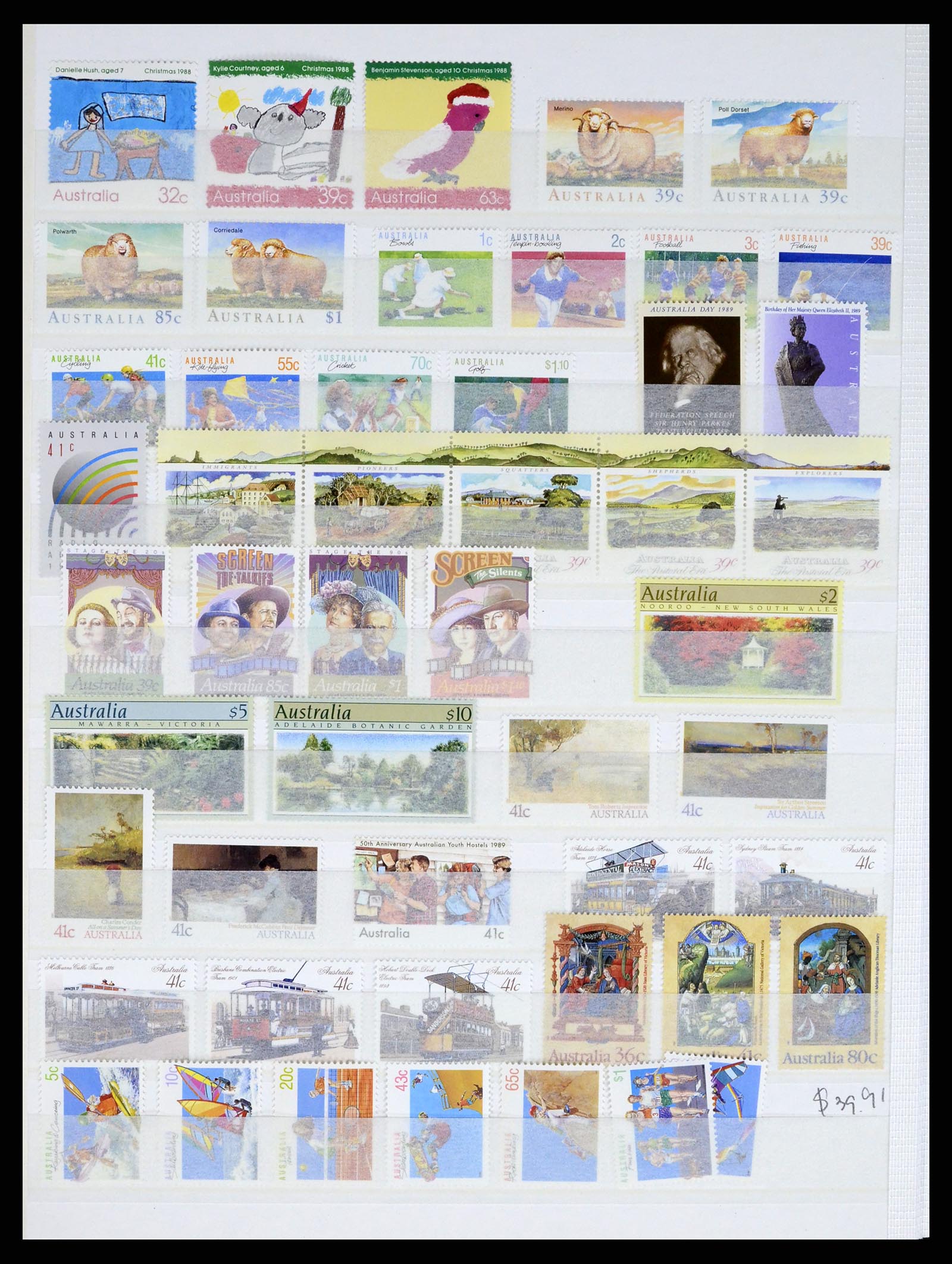 37291 052 - Postzegelverzameling 37291 Australië 1967-2005.