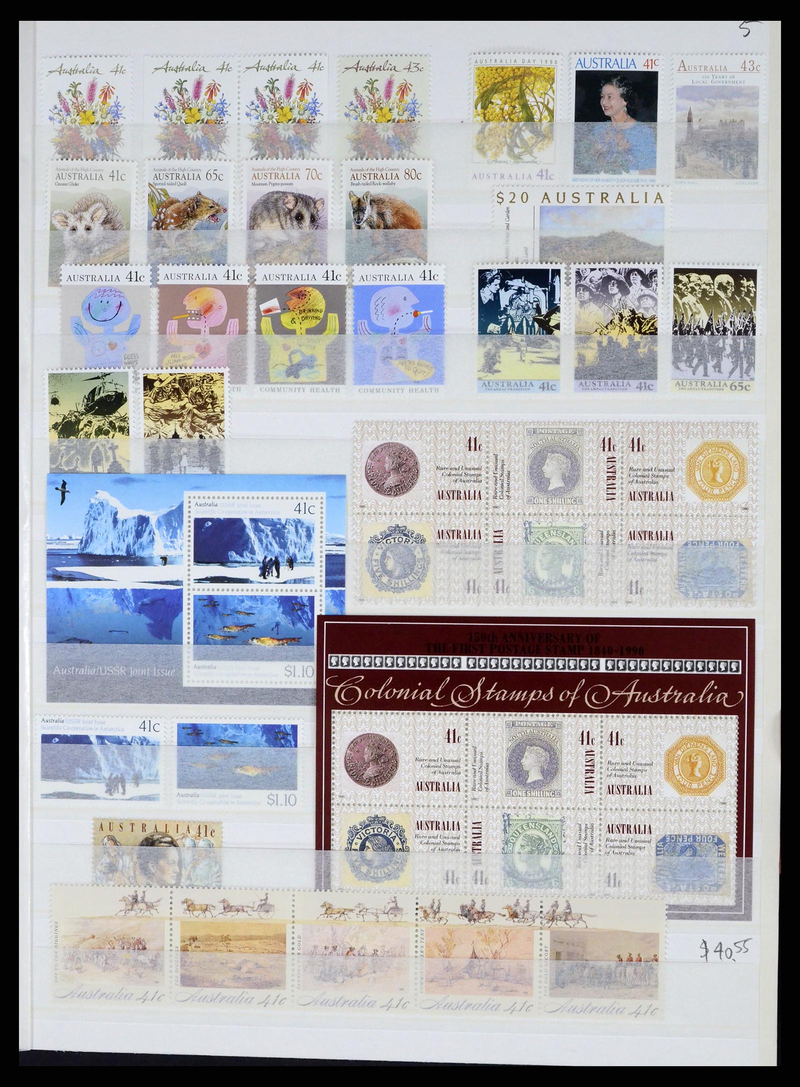 37291 053 - Postzegelverzameling 37291 Australië 1967-2005.