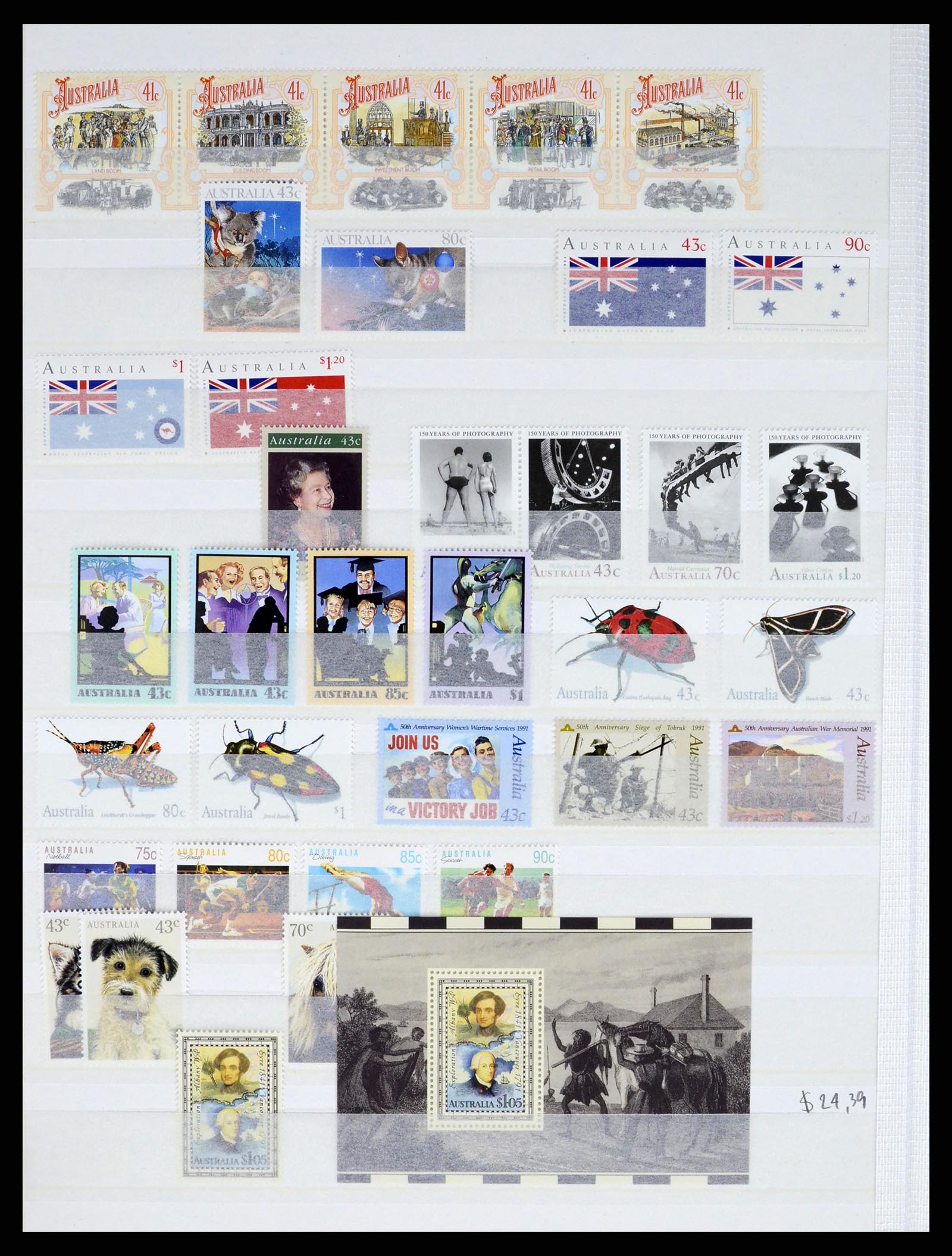 37291 054 - Postzegelverzameling 37291 Australië 1967-2005.