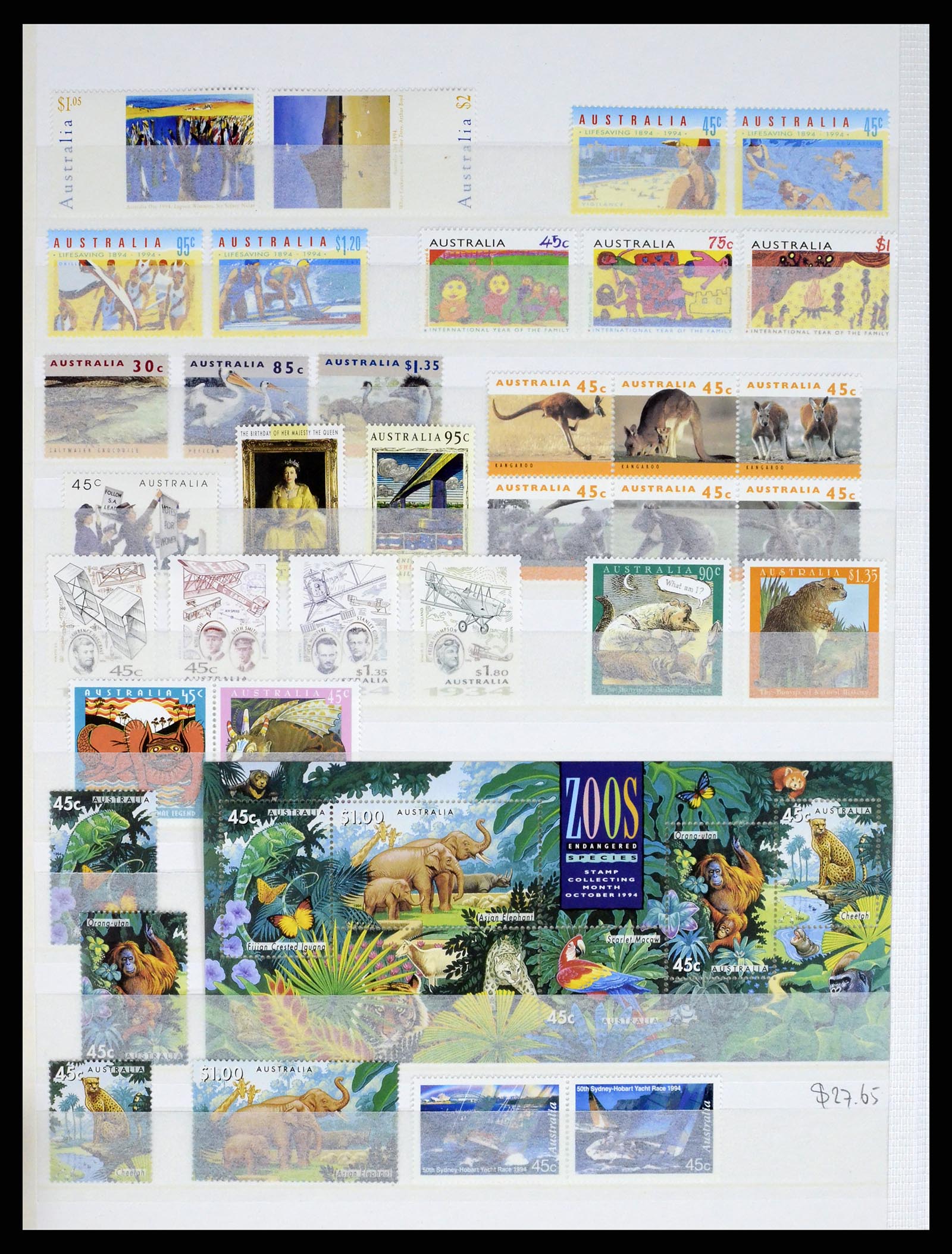 37291 058 - Postzegelverzameling 37291 Australië 1967-2005.