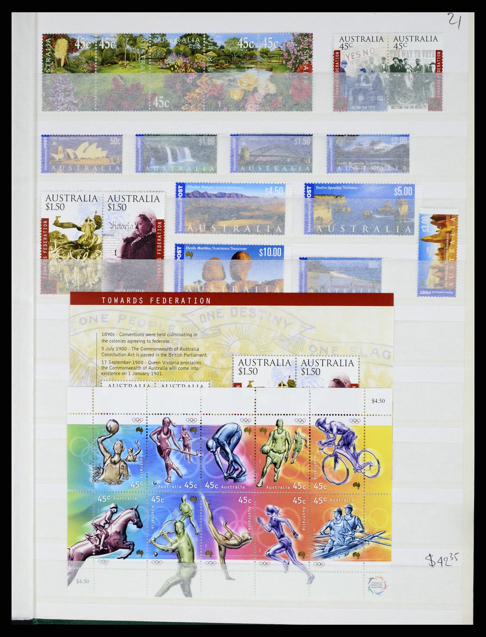 37291 069 - Postzegelverzameling 37291 Australië 1967-2005.