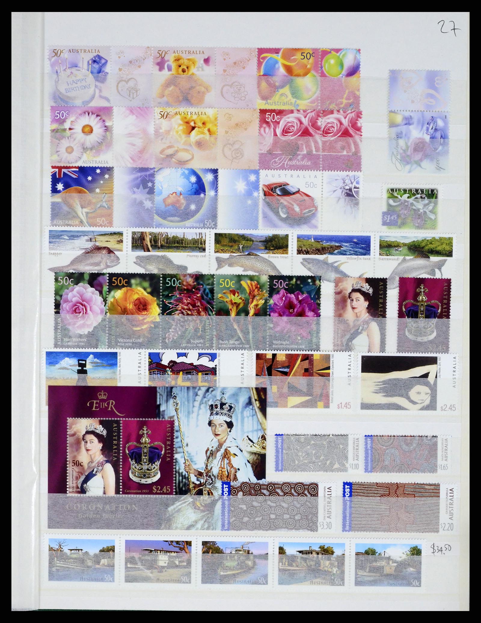 37291 075 - Postzegelverzameling 37291 Australië 1967-2005.