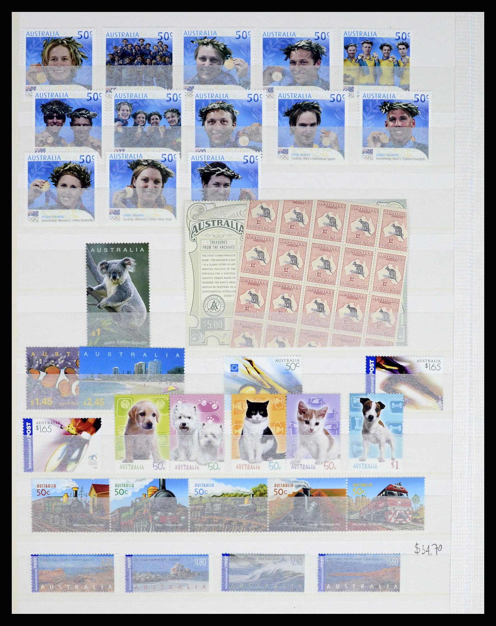 37291 078 - Postzegelverzameling 37291 Australië 1967-2005.