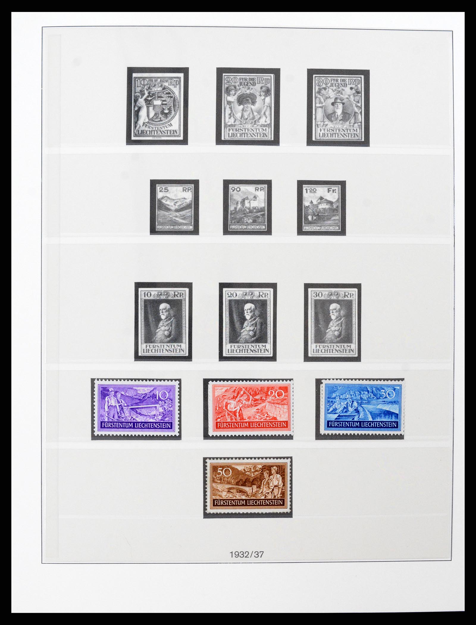 37293 010 - Postzegelverzameling 37293 Liechtenstein 1912-2003.