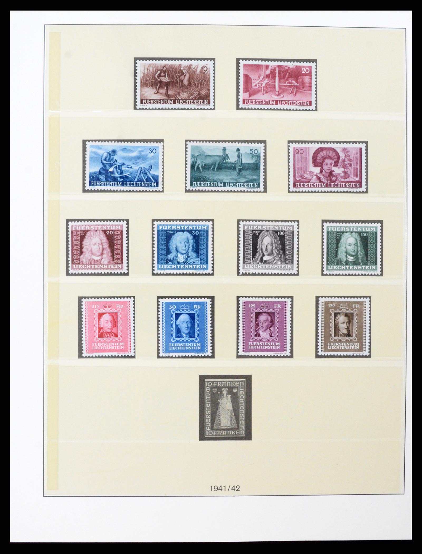 37293 015 - Postzegelverzameling 37293 Liechtenstein 1912-2003.