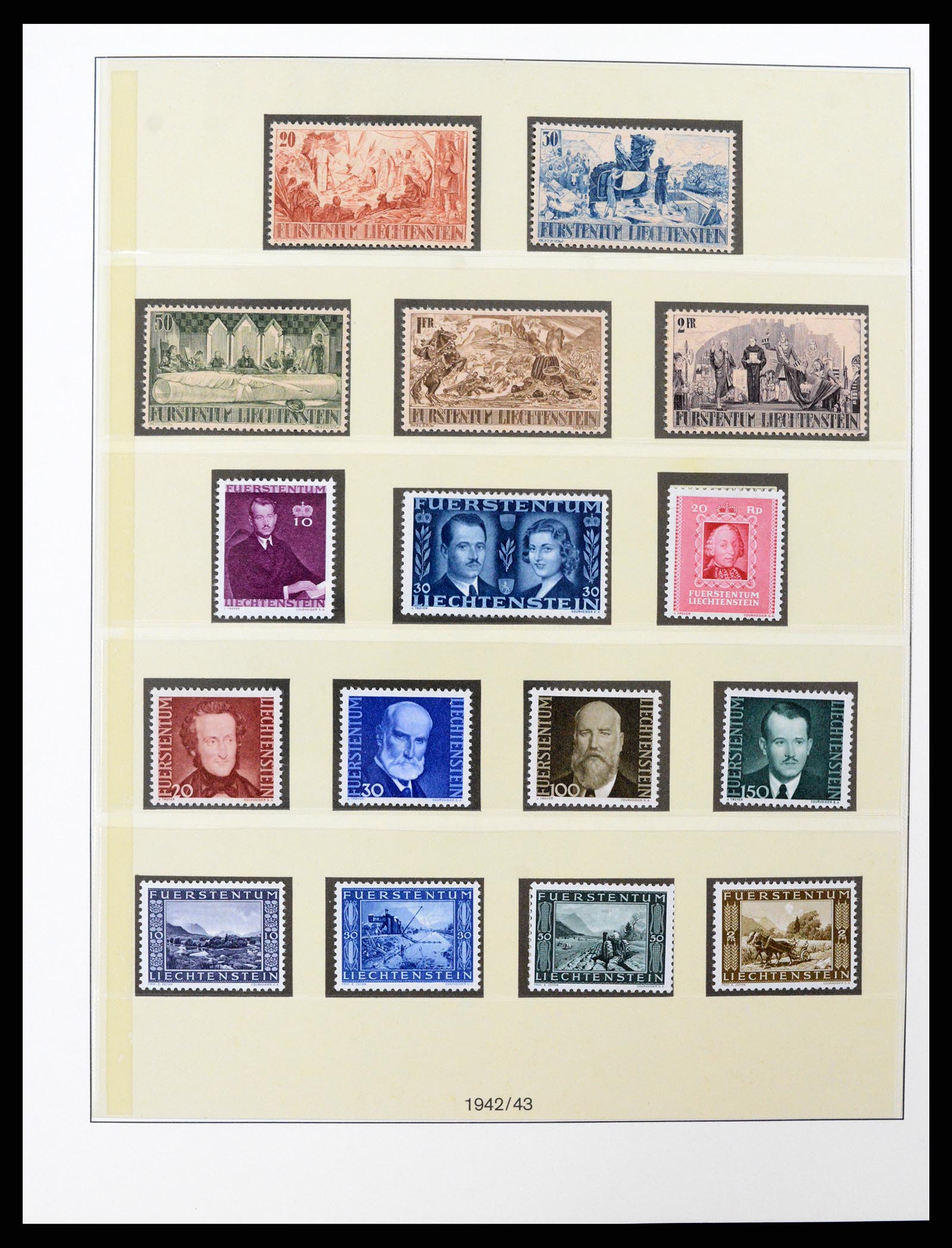 37293 016 - Postzegelverzameling 37293 Liechtenstein 1912-2003.