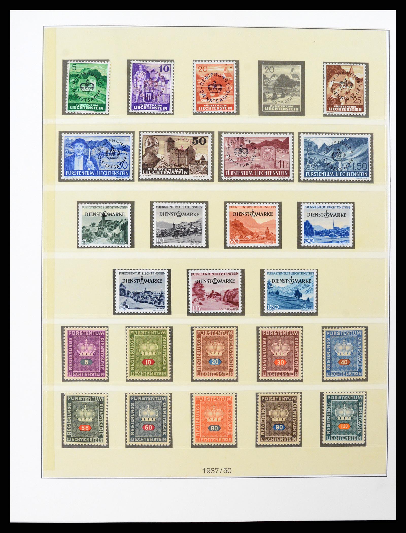 37293 021 - Postzegelverzameling 37293 Liechtenstein 1912-2003.