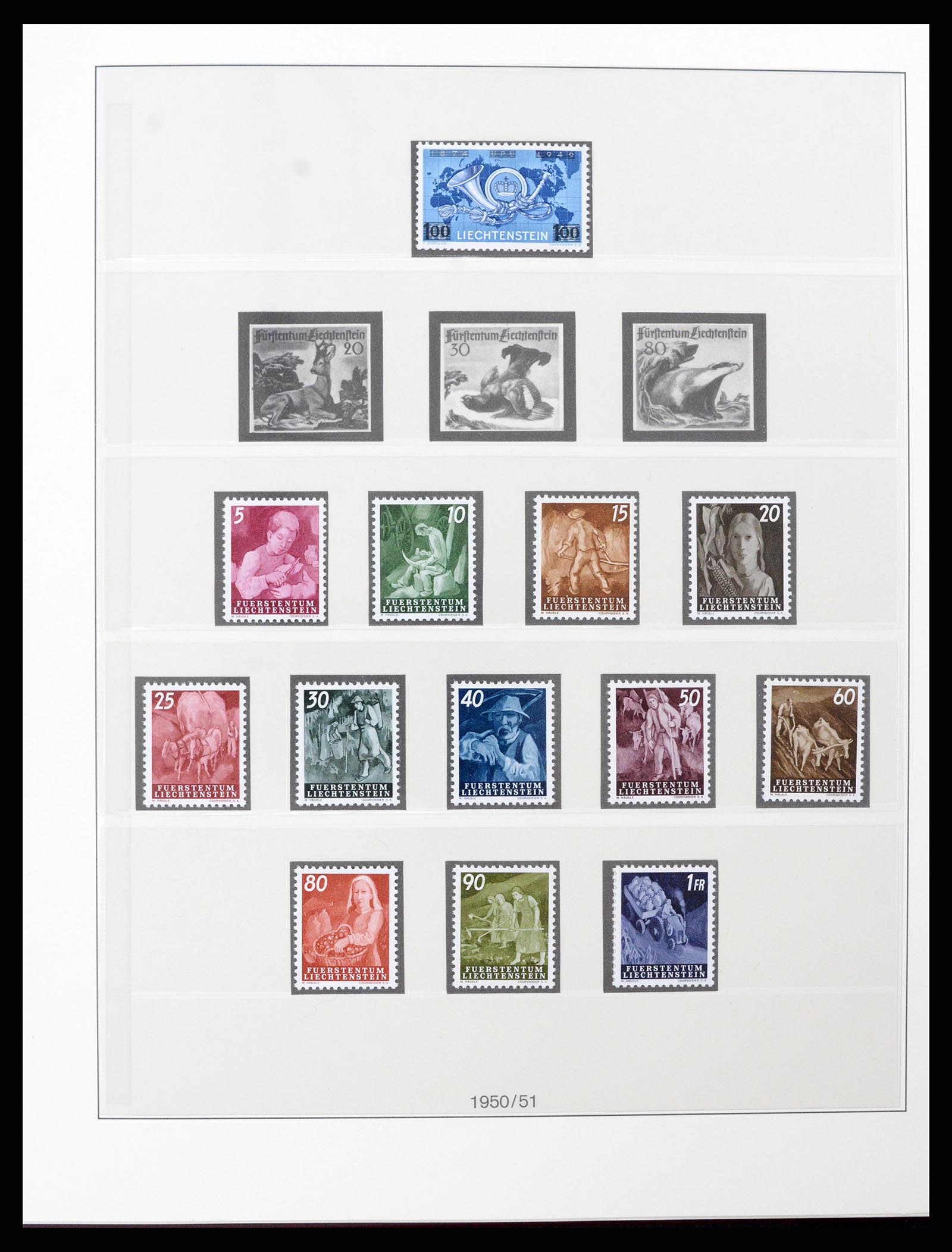 37293 025 - Postzegelverzameling 37293 Liechtenstein 1912-2003.