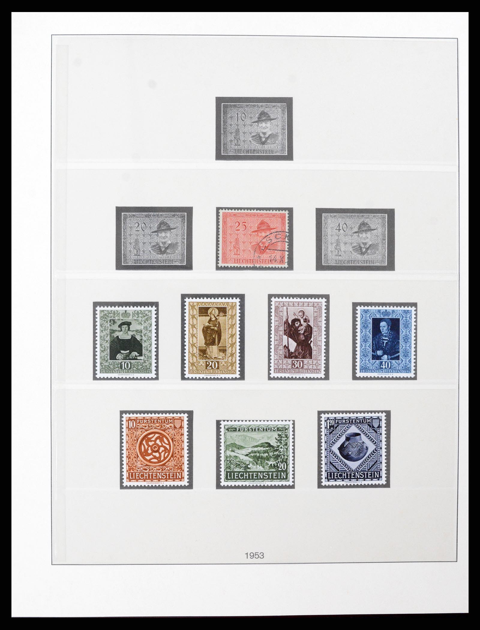 37293 027 - Postzegelverzameling 37293 Liechtenstein 1912-2003.