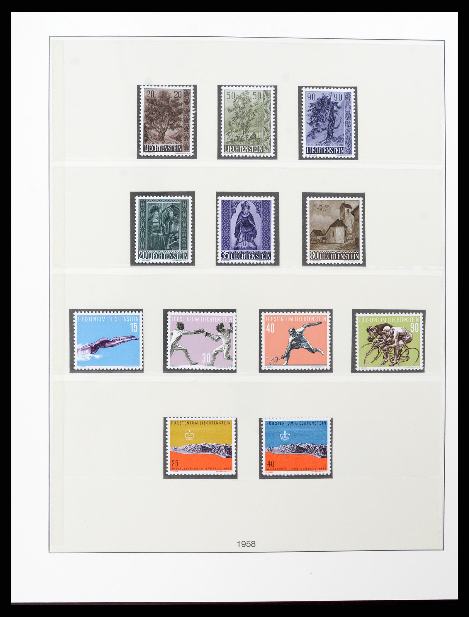 37293 032 - Postzegelverzameling 37293 Liechtenstein 1912-2003.