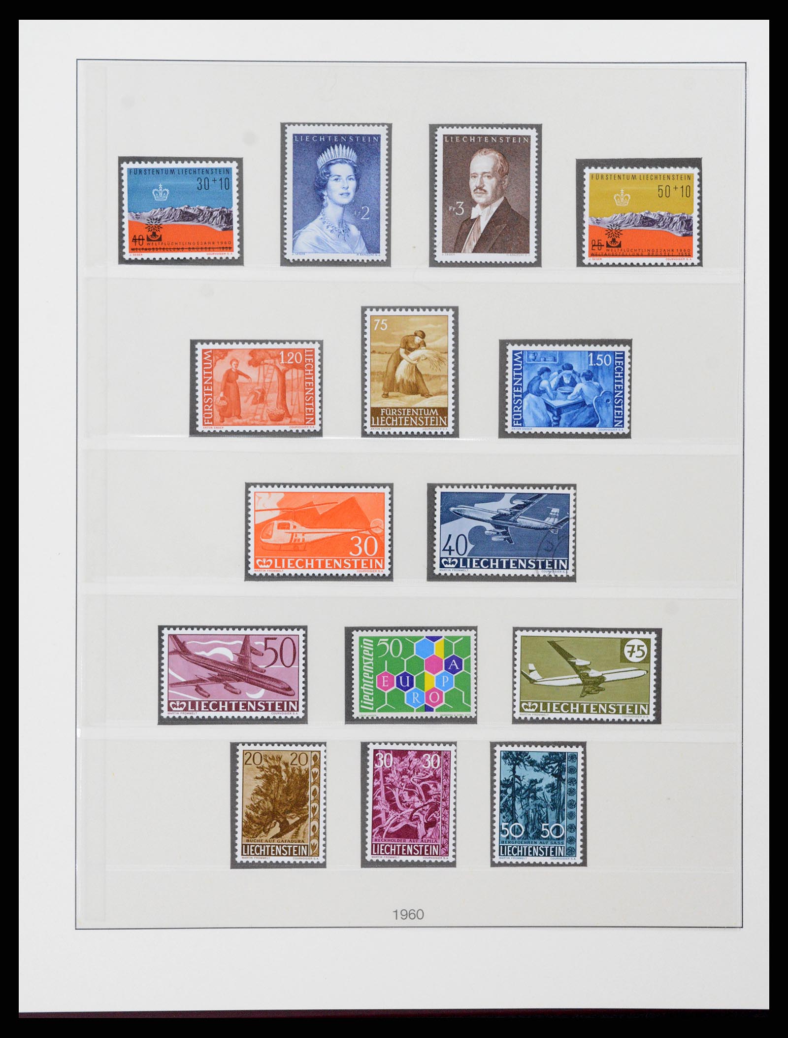 37293 034 - Postzegelverzameling 37293 Liechtenstein 1912-2003.