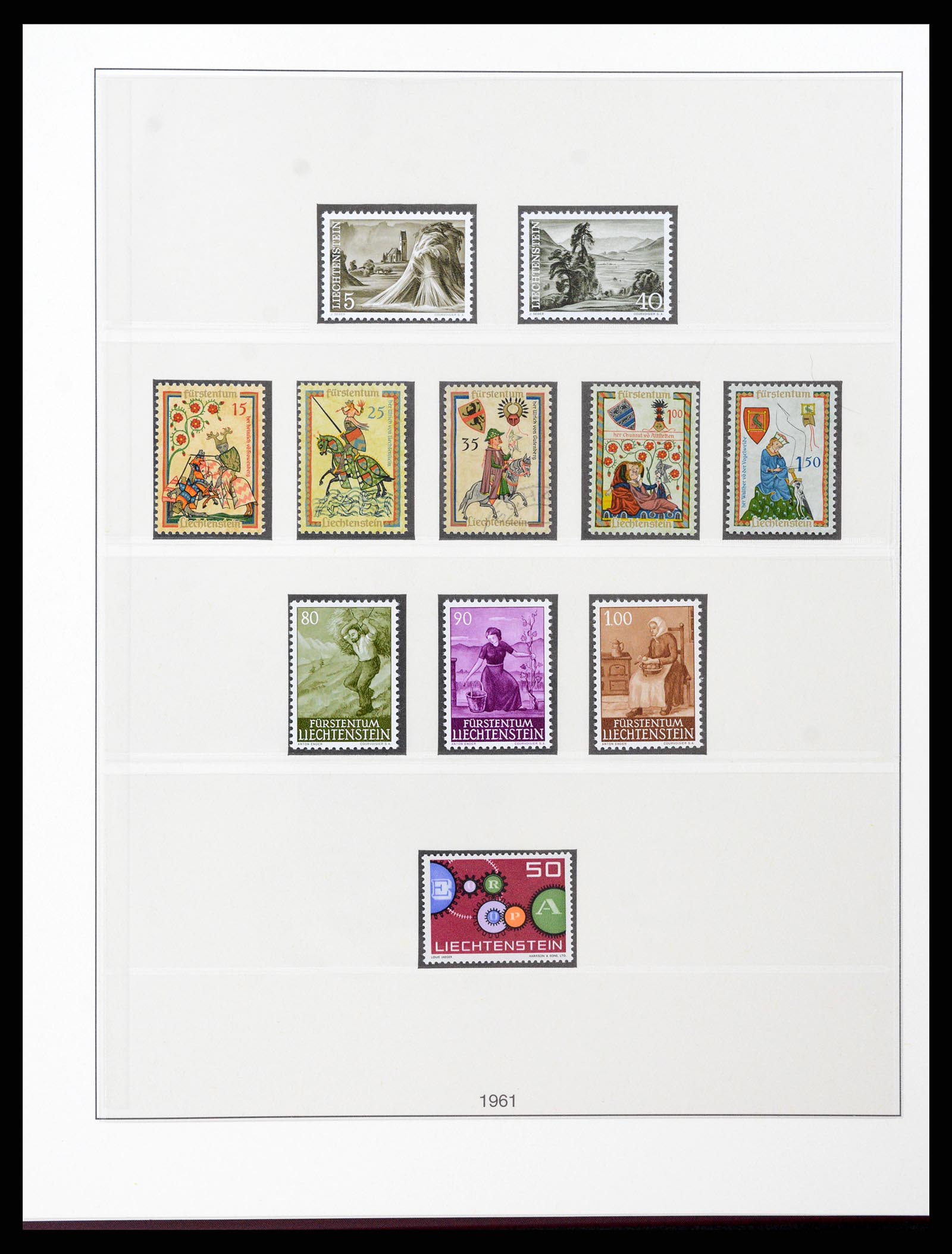 37293 035 - Postzegelverzameling 37293 Liechtenstein 1912-2003.