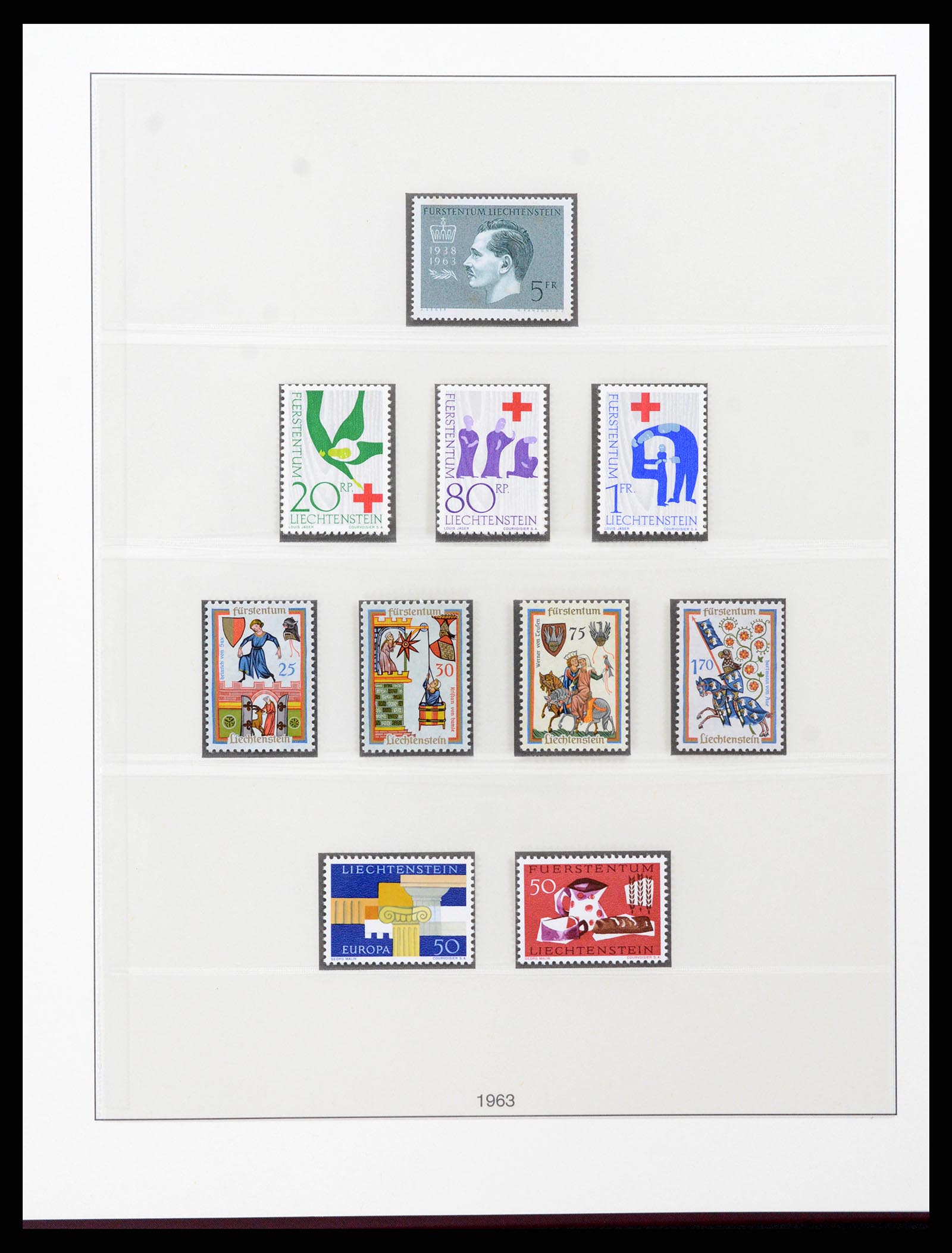 37293 038 - Postzegelverzameling 37293 Liechtenstein 1912-2003.