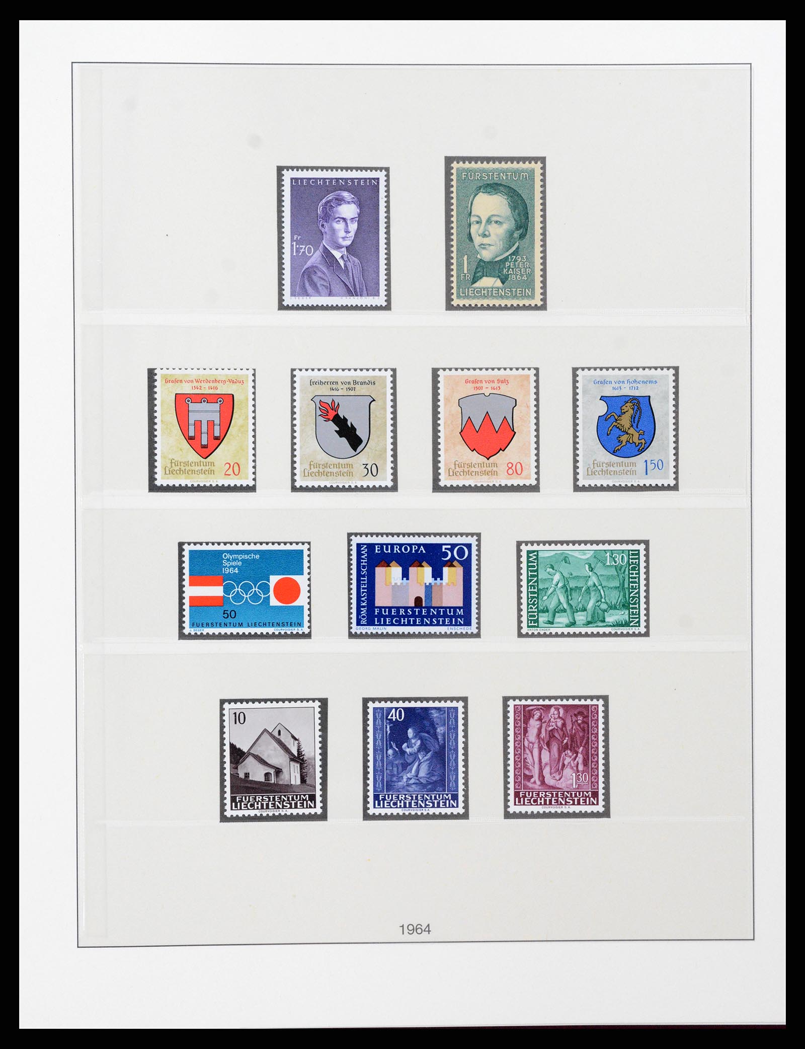 37293 039 - Postzegelverzameling 37293 Liechtenstein 1912-2003.