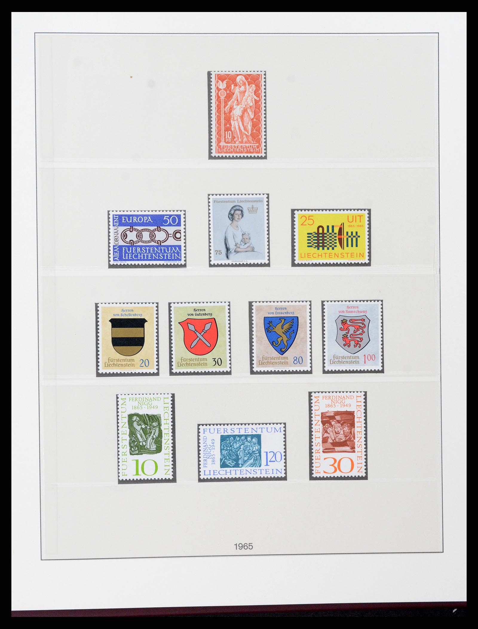 37293 040 - Postzegelverzameling 37293 Liechtenstein 1912-2003.