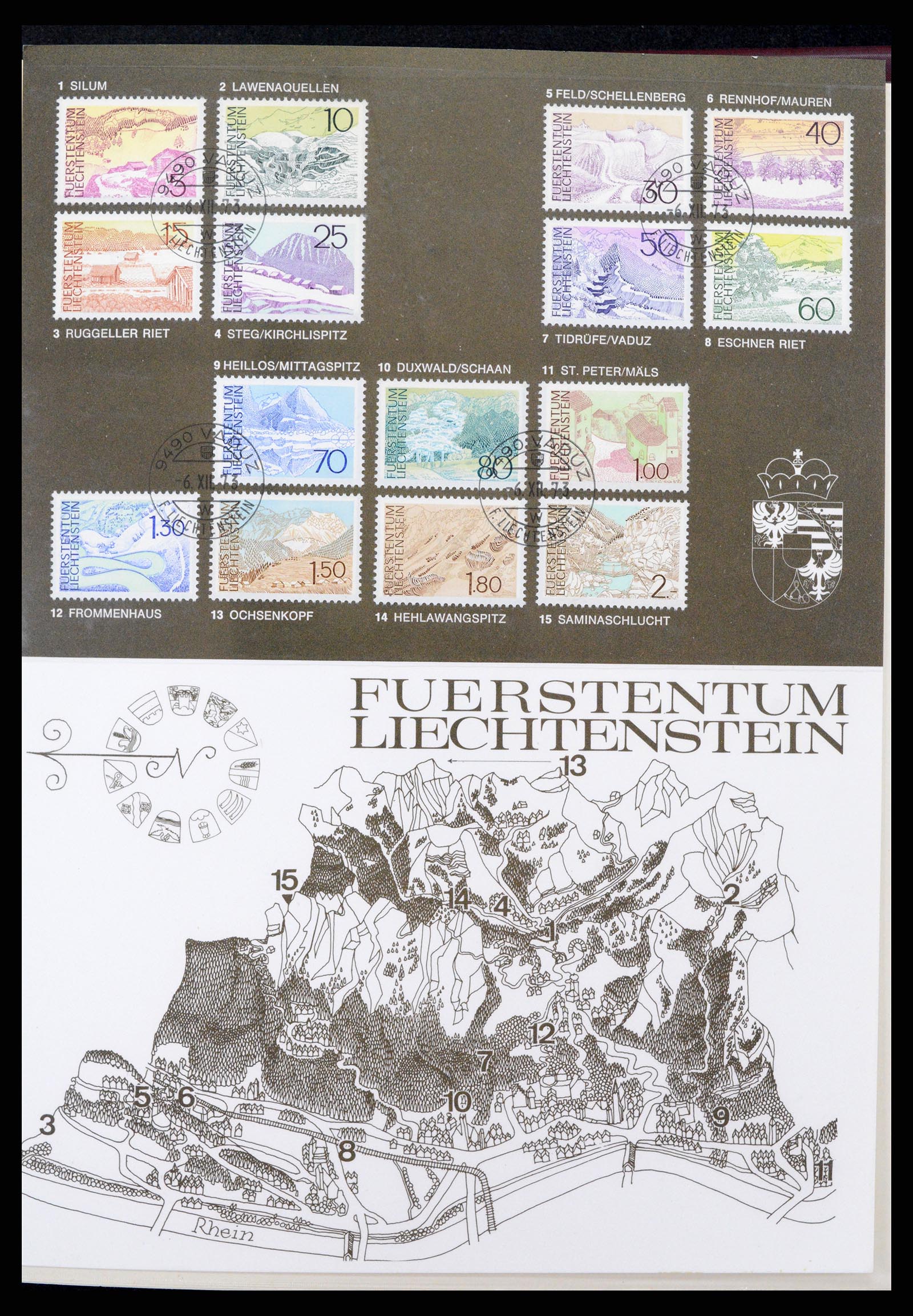 37293 054 - Postzegelverzameling 37293 Liechtenstein 1912-2003.