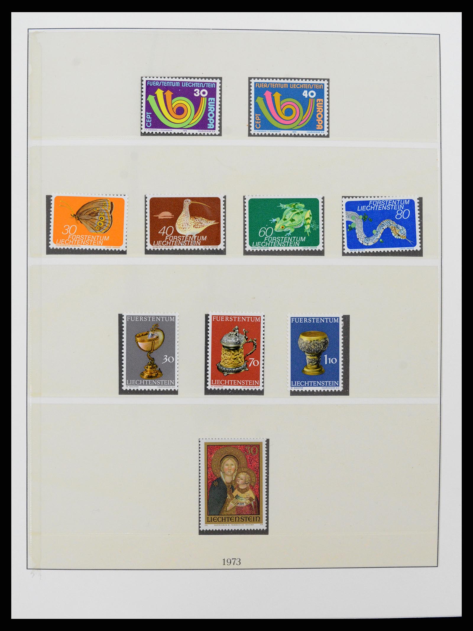 37293 056 - Postzegelverzameling 37293 Liechtenstein 1912-2003.