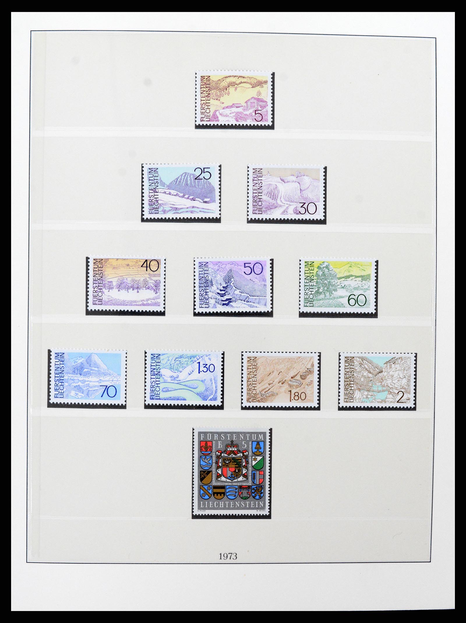 37293 057 - Postzegelverzameling 37293 Liechtenstein 1912-2003.