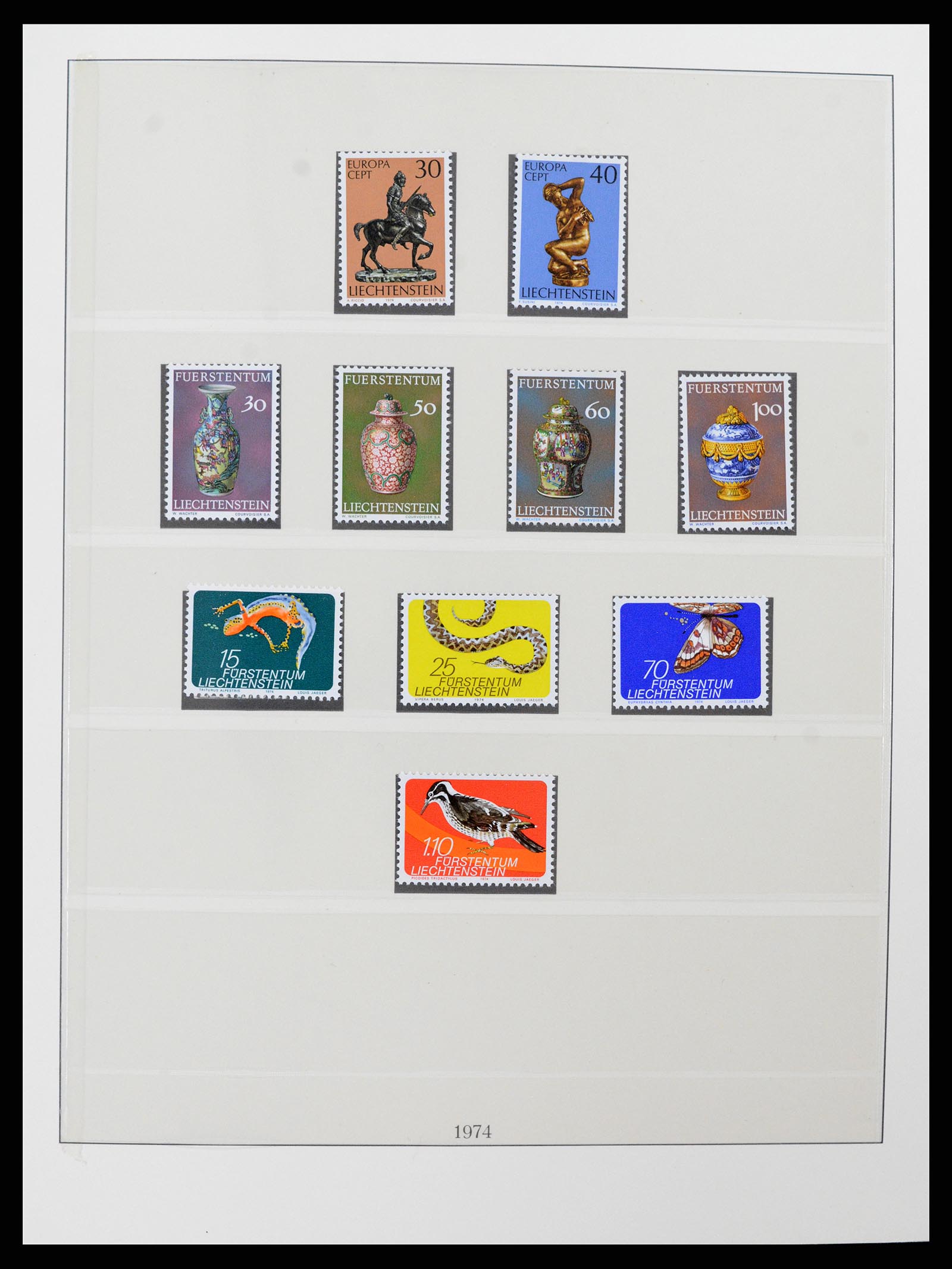 37293 059 - Postzegelverzameling 37293 Liechtenstein 1912-2003.